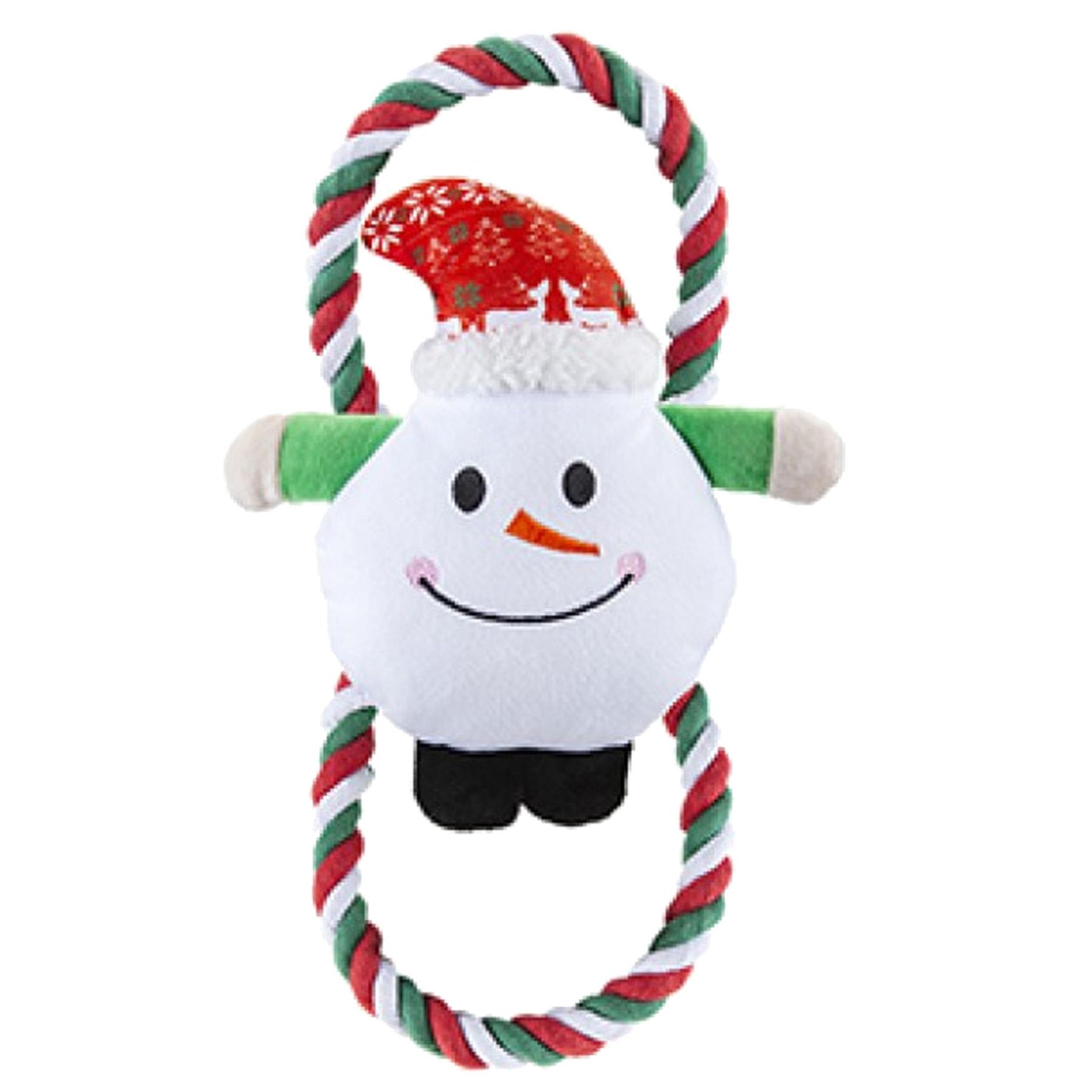 Navidad Cuerda Y Peluche Juguete Con Silbador Tirador - Elegir Diseño - Imagen 4 de 4