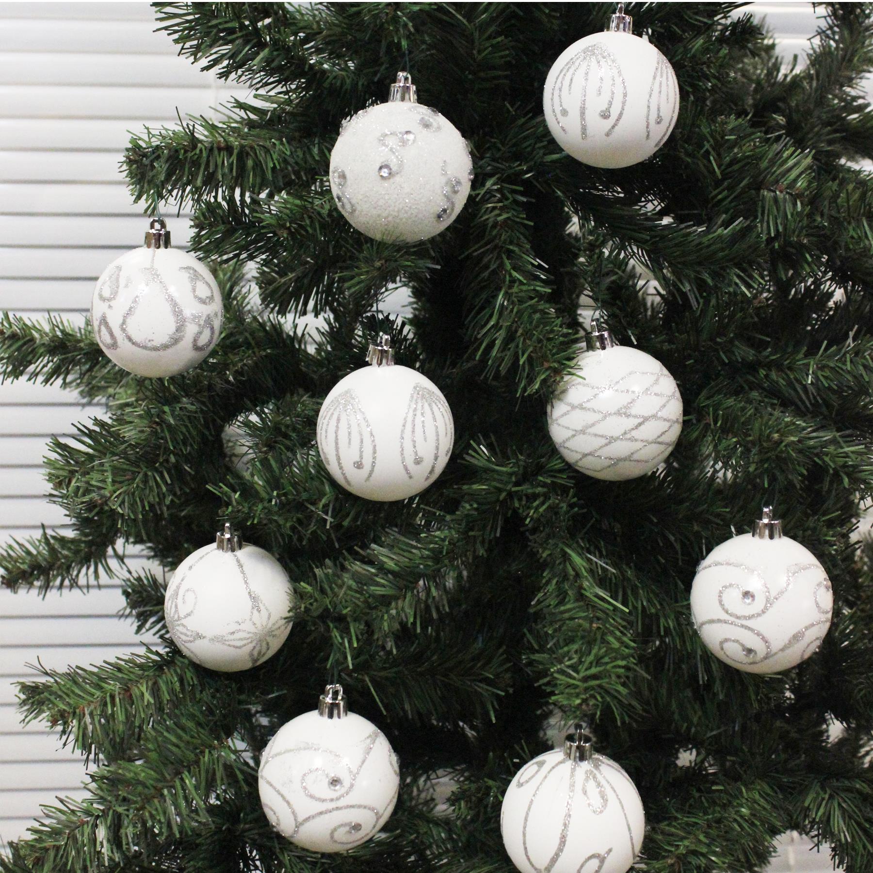 Baumschmuck Weihnachten bruchsicher weiß - Design wählbar - Bild 10 von 15