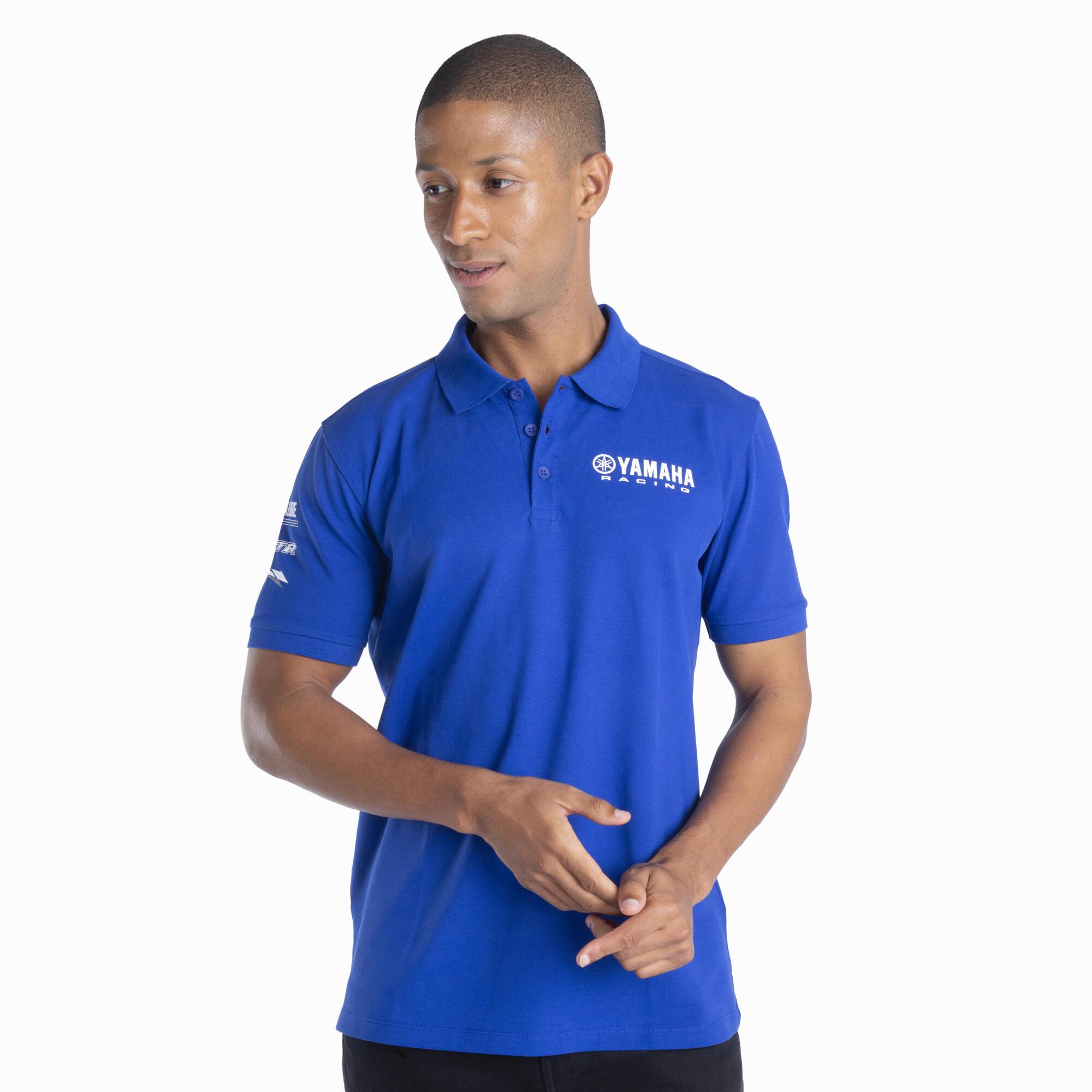 Genuine Yamaha Paddock Blue Essentials Mens Polo 2025 Theems Racing Jetski