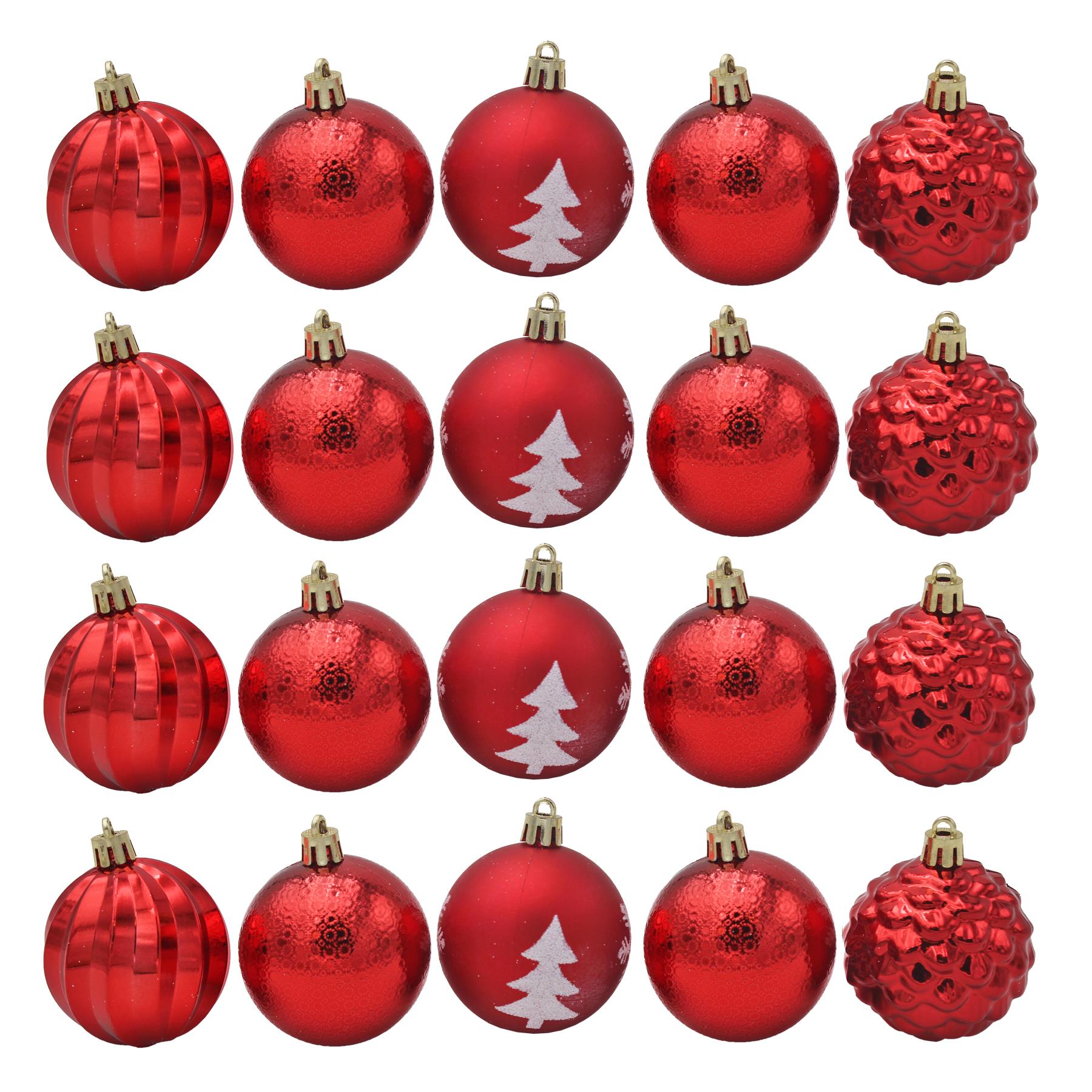 Weihnachtskugeln 20 Luxus Multi Finish 60 mm Baumschmuck - Farbe wählbar - Bild 2 von 22