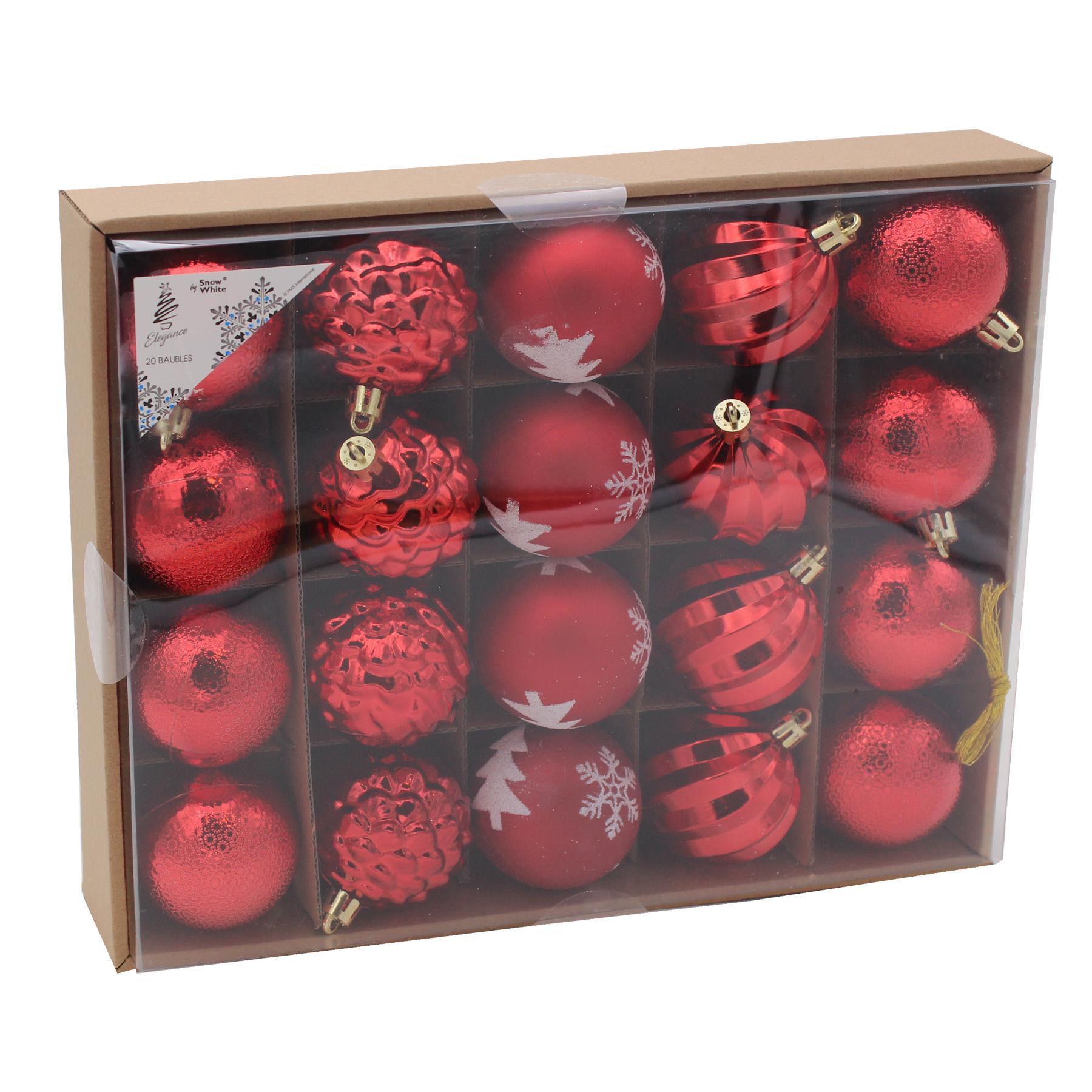 Weihnachtskugeln 20 Luxus Multi Finish 60 mm Baumschmuck - Farbe wählbar - Bild 8 von 22