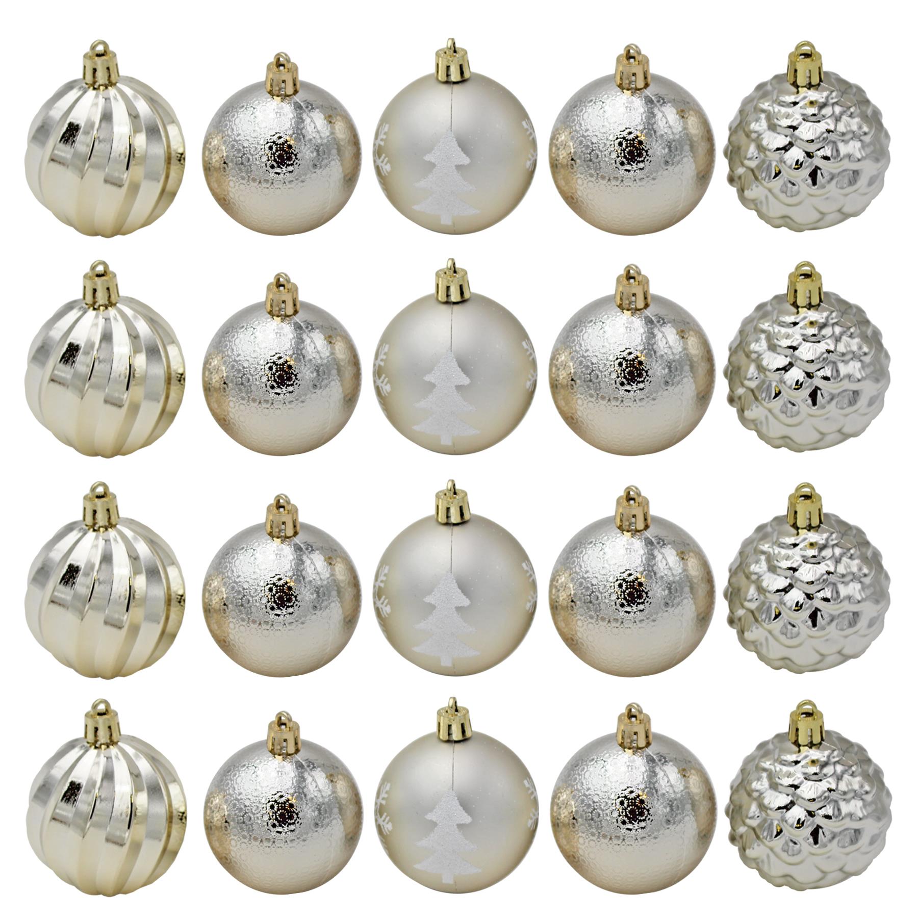 Weihnachtskugeln 20 Luxus Multi Finish 60 mm Baumschmuck - Farbe wählbar - Bild 9 von 22