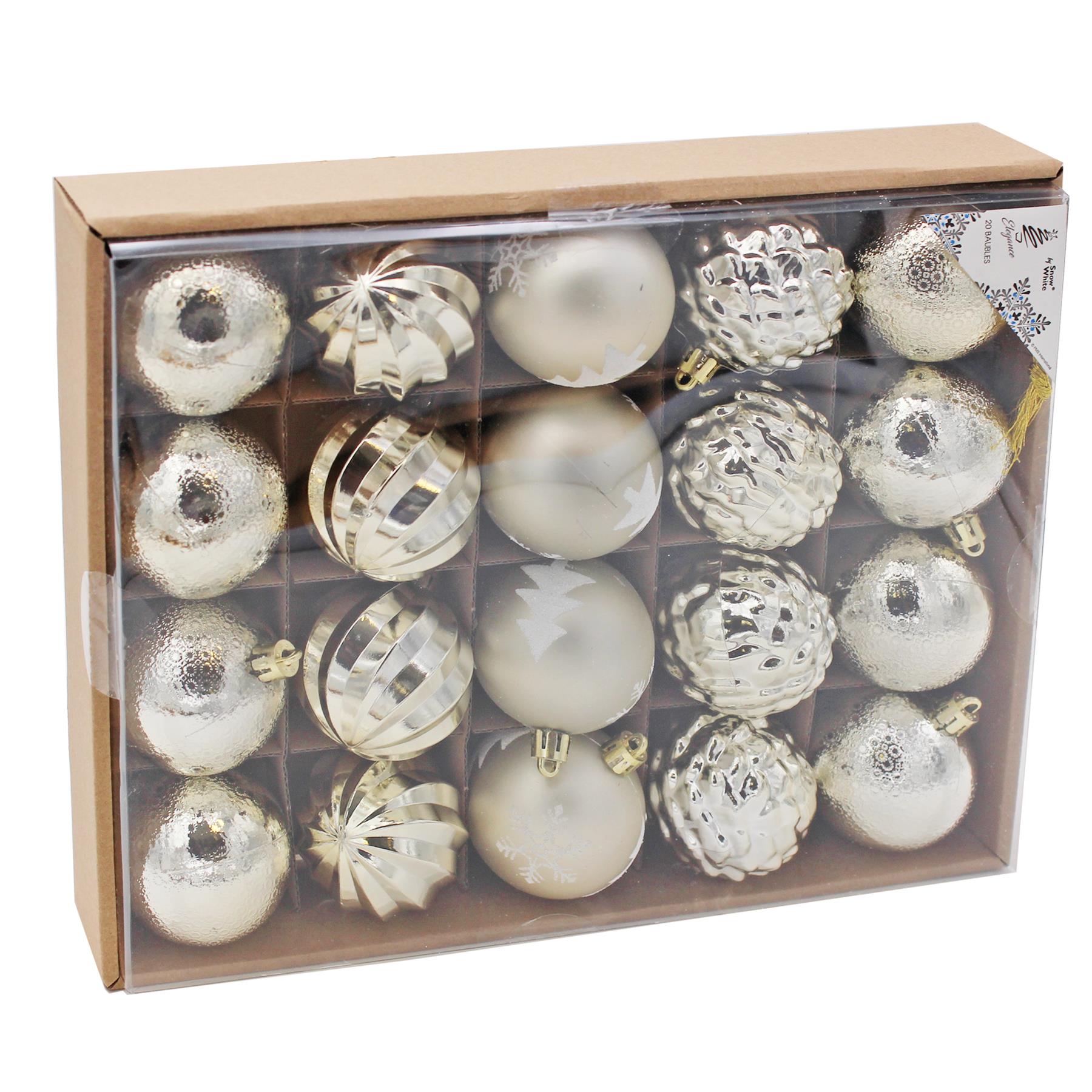Weihnachtskugeln 20 Luxus Multi Finish 60 mm Baumschmuck - Farbe wählbar - Bild 15 von 22