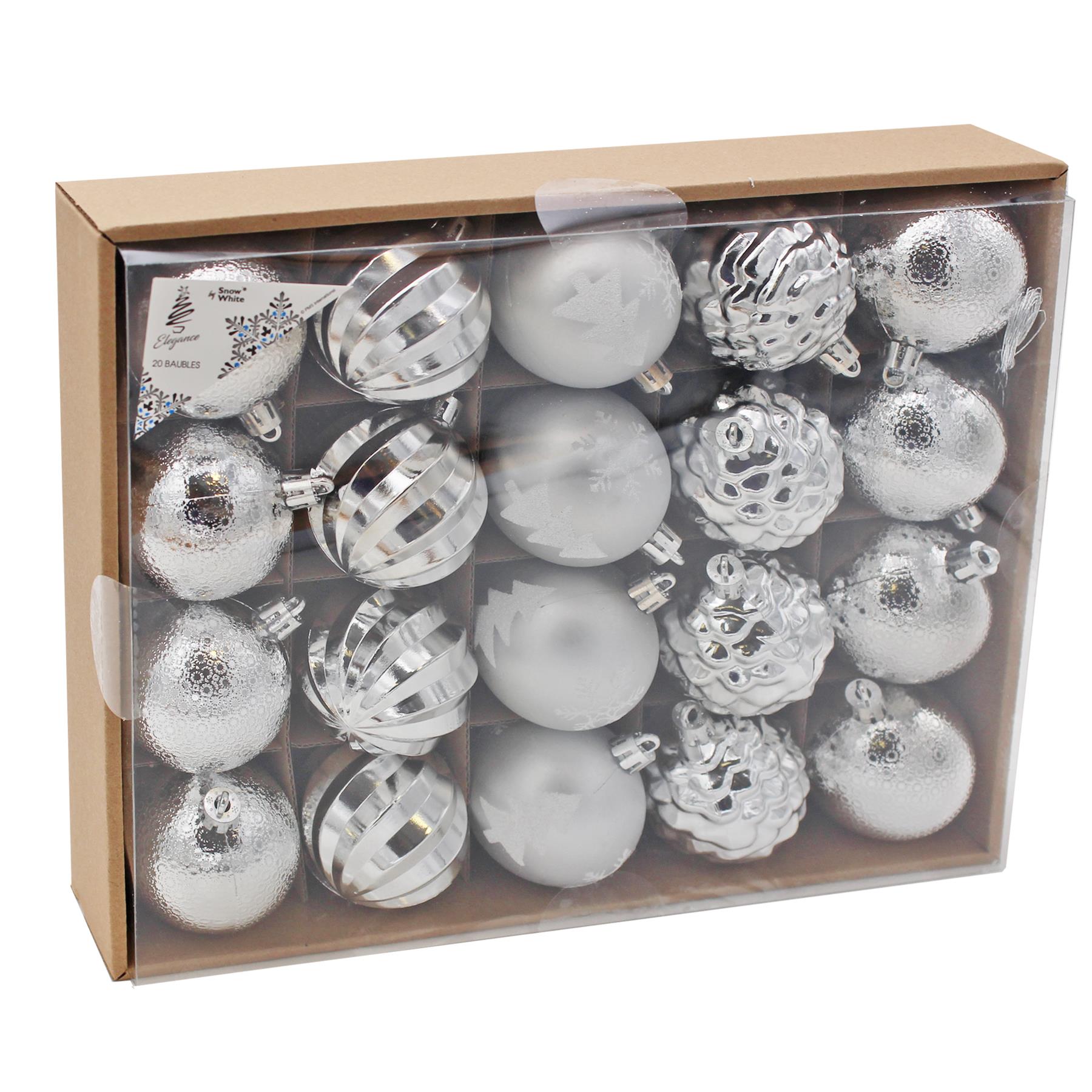 Weihnachtskugeln 20 Luxus Multi Finish 60 mm Baumschmuck - Farbe wählbar - Bild 22 von 22