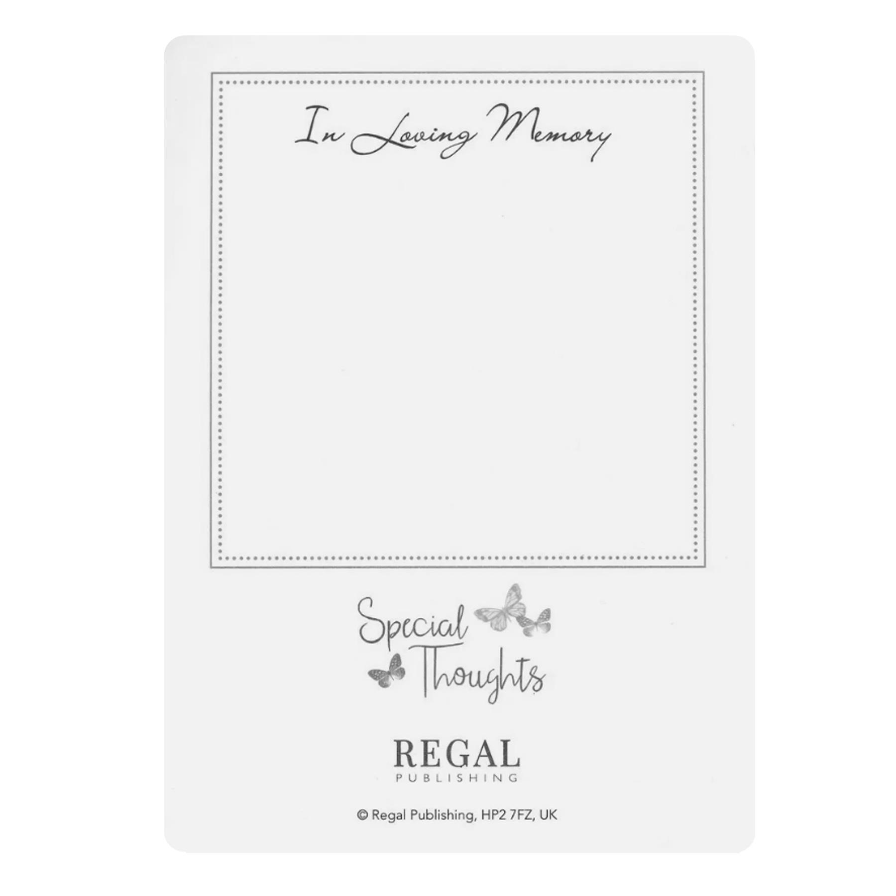 In Loving Memory Relation Graveside Memorial Card - Choose Design - Picture 21 of 29