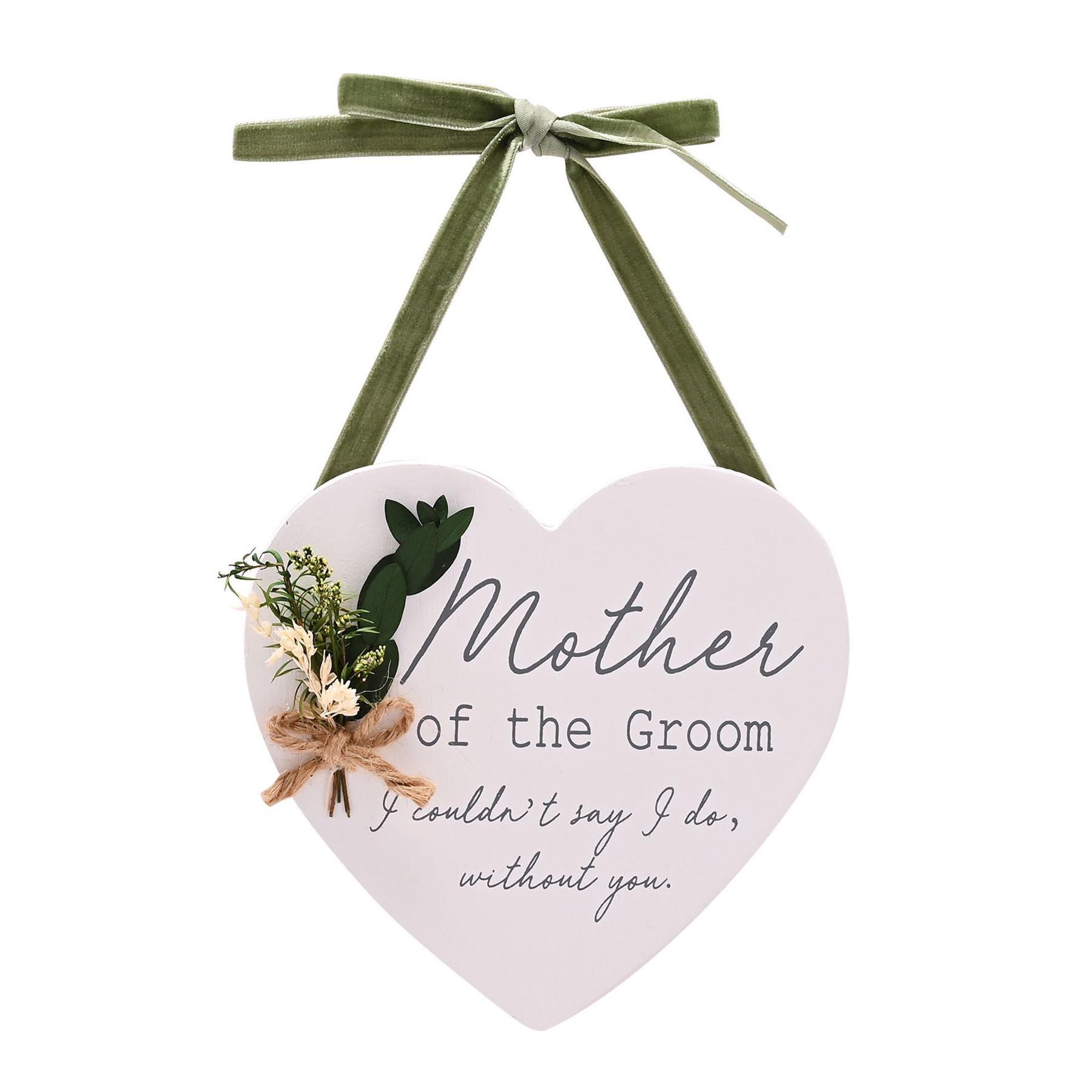 Wedding Hanging Heart Plaque Mother of the Bride Groom Maid of Honour Bridesmaid