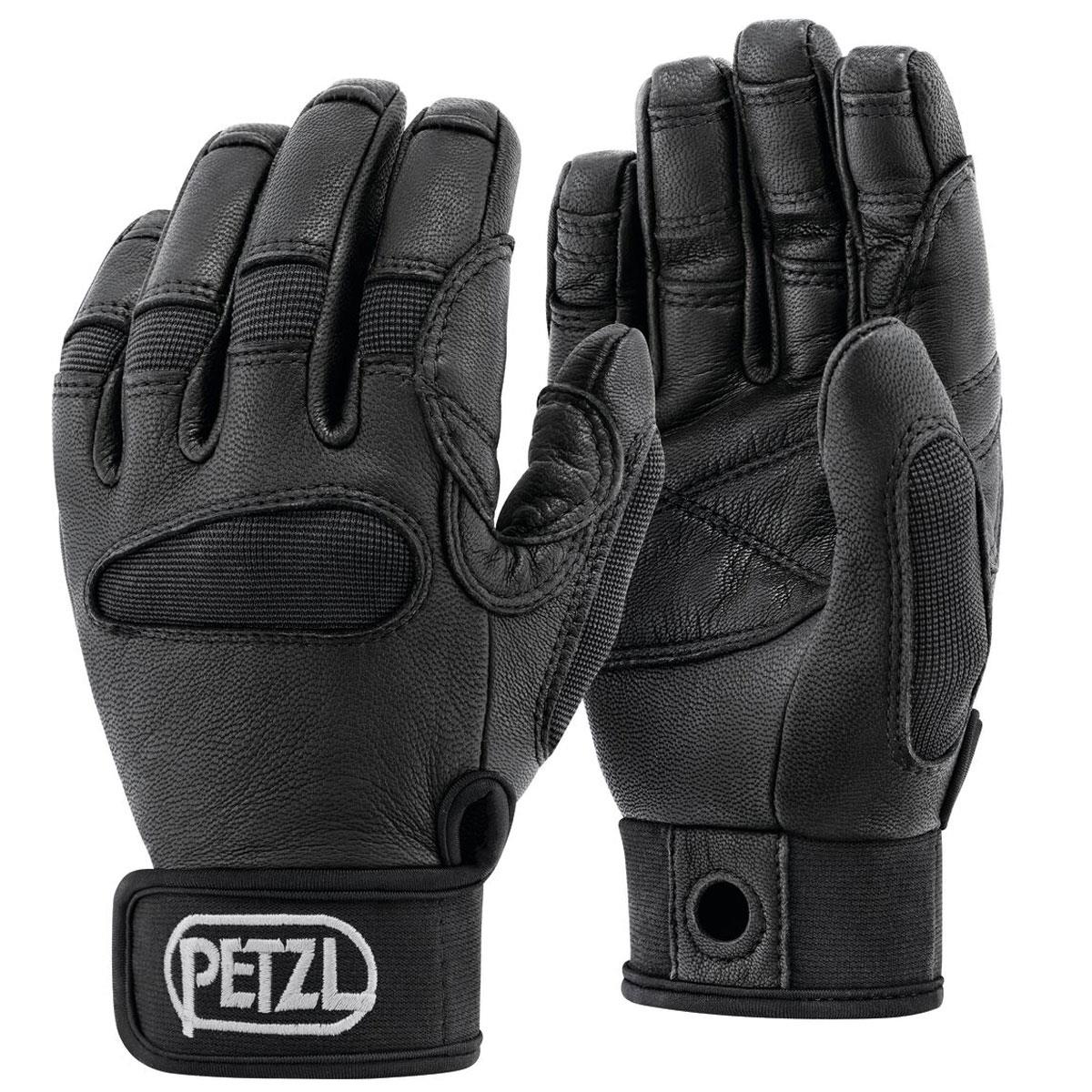 Petzl Cordex Plus Belay/Rappel Gloves - Black or Tan - Leather - Reinforced