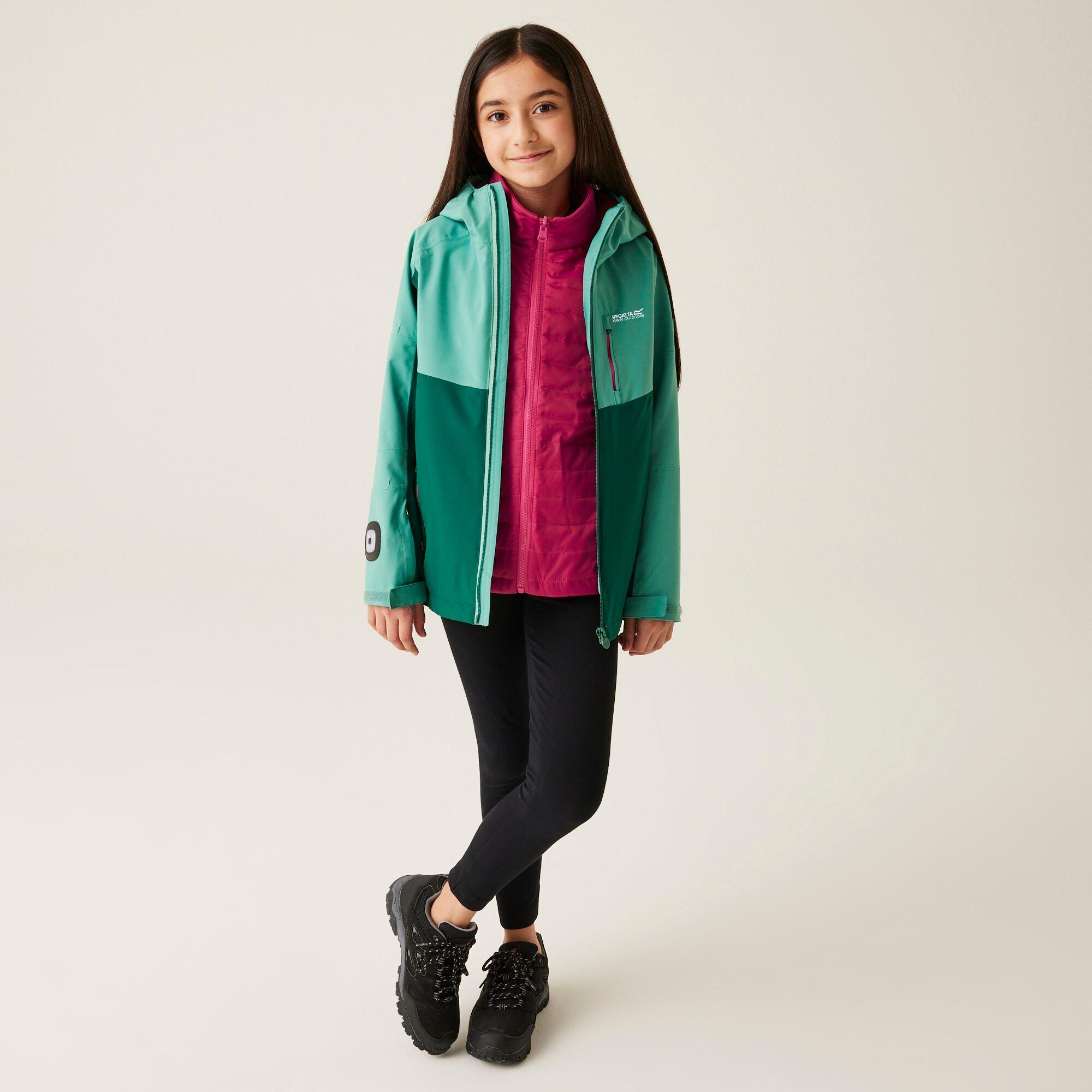 Regatta Girls Trekktain 3-in-1 Waterproof Jacket - Picture 21 of 33