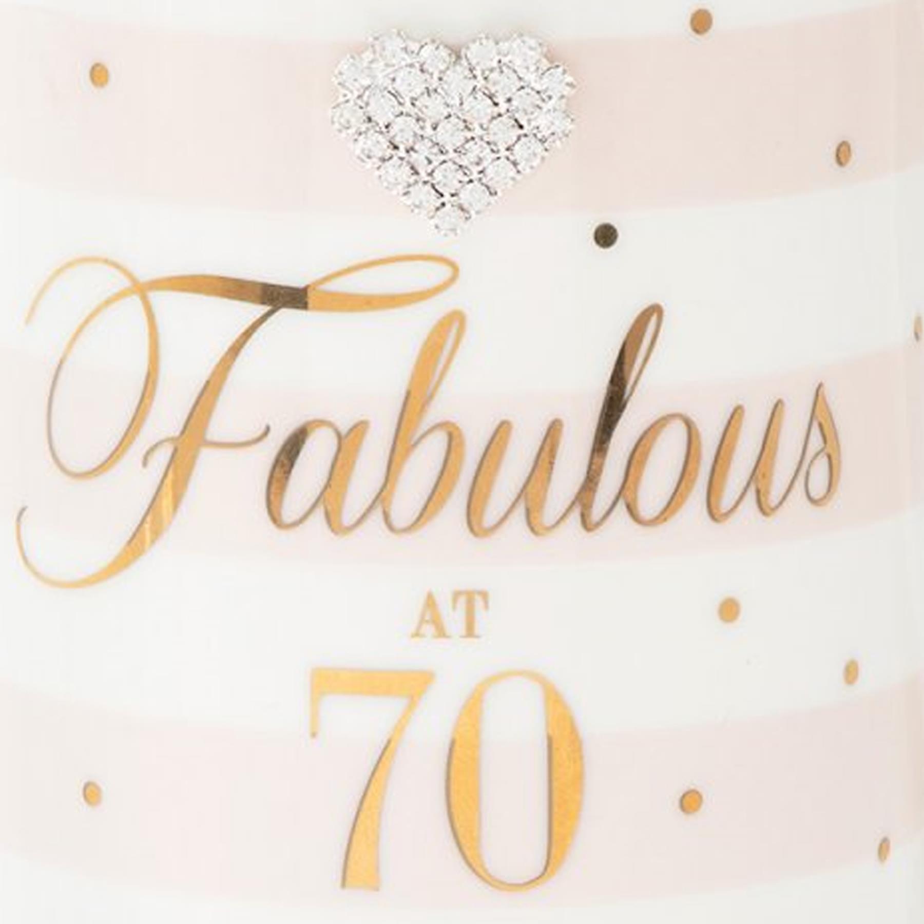 Mad Dots Boxed "Age" Check / Stripe Mug Cup with wording and diamante heart - Picture 11 of 15