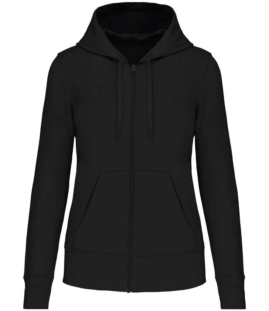 Kariban Ladies Womens Organic Cotton Mix Full Zip Through Hoodie Hooded Top