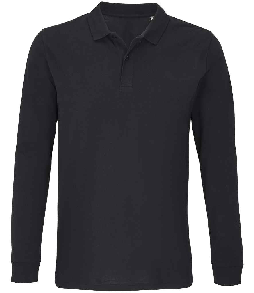 SOL'S Unisex Planet Algodón Orgánico Manga Larga Piqué Polo S-5XL - Imagen 7 de 8