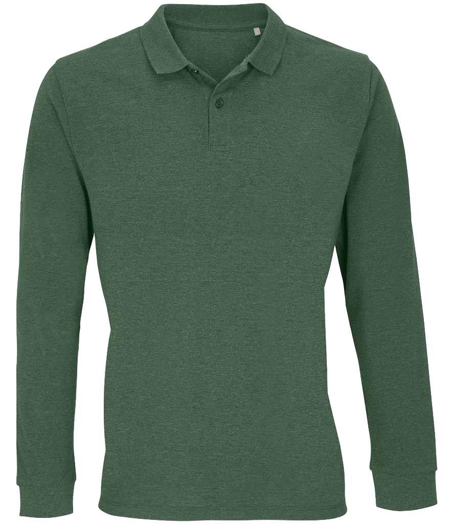 SOL'S Unisex Planet Algodón Orgánico Manga Larga Piqué Polo S-5XL - Imagen 8 de 8