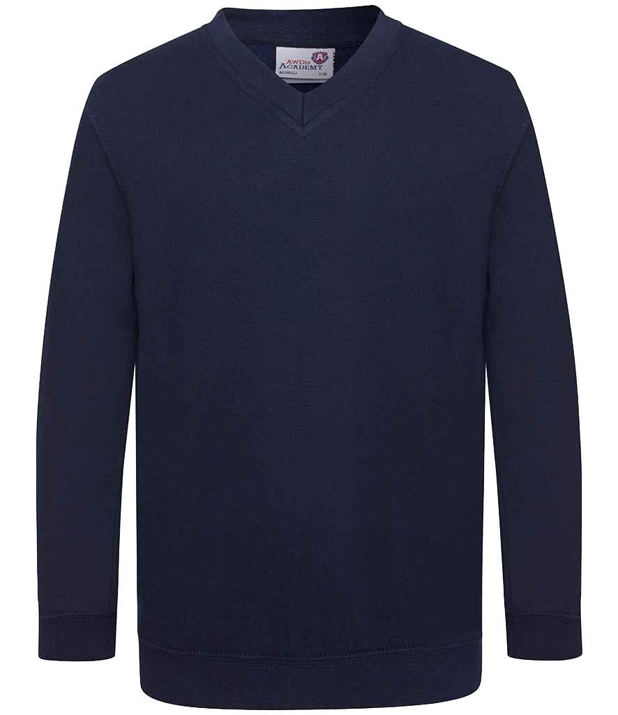 Sudadera AWDis Academy Childs cuello en V - Imagen 8 de 11