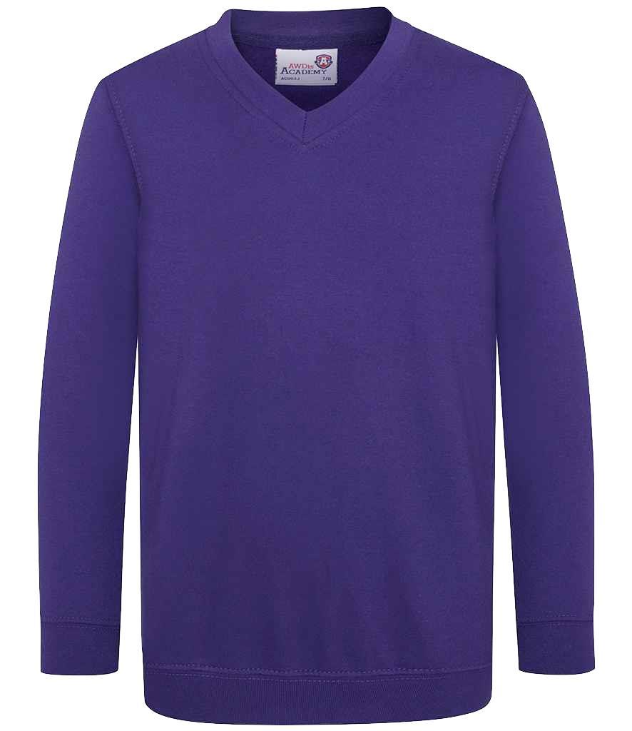 Sudadera AWDis Academy Childs cuello en V - Imagen 9 de 11