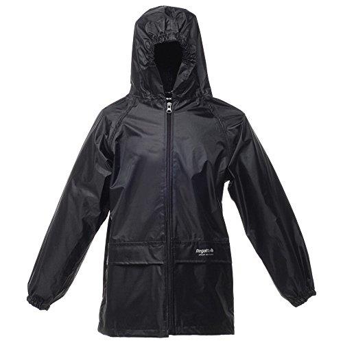 Regatta Kids Boys Girls Childs BLUE or BLACK Stormbreak Waterproof Jacket - Picture 3 of 4