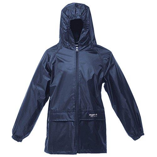Regatta Kids Boys Girls Childs BLUE or BLACK Stormbreak Waterproof Jacket - Picture 4 of 4