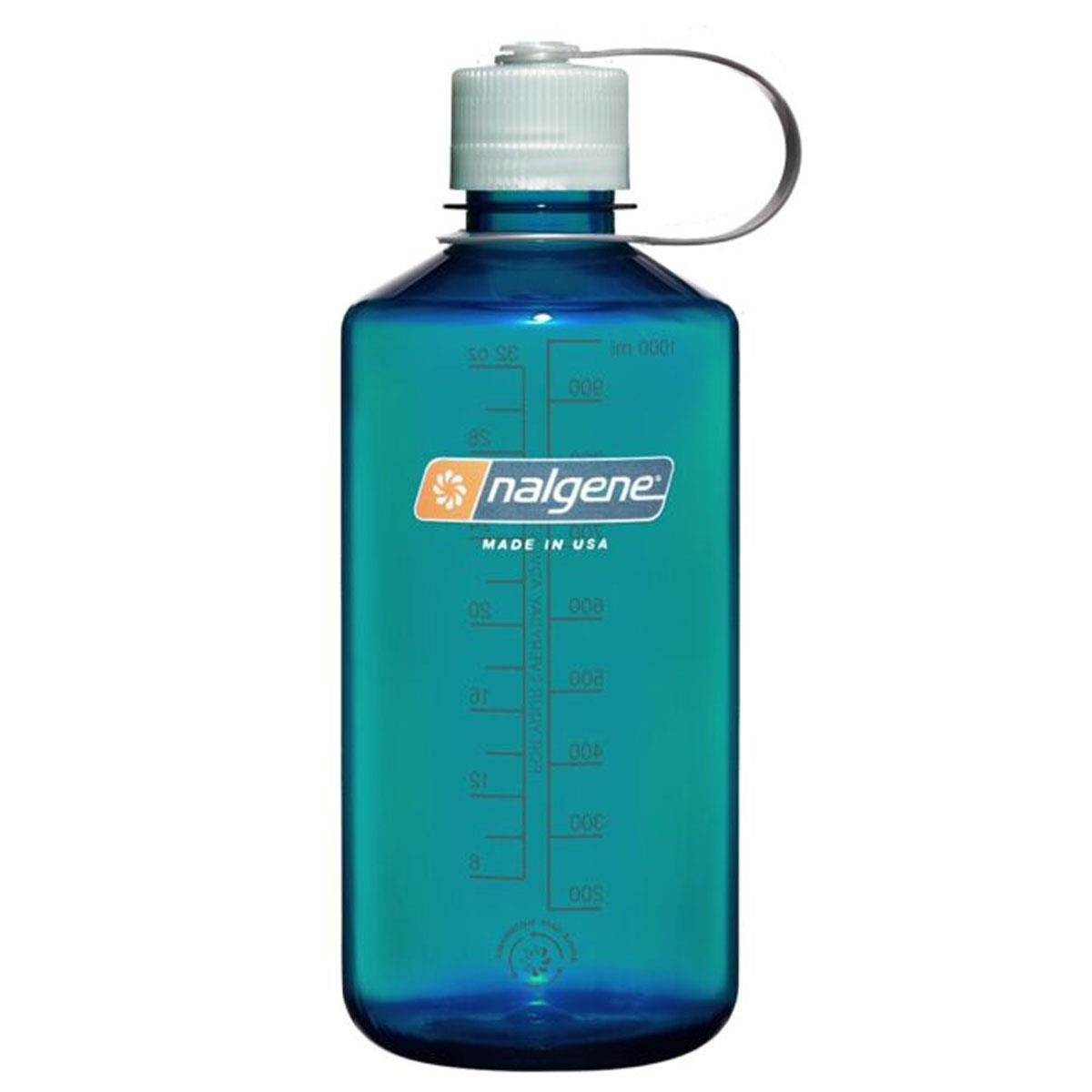 Nalgene 1L (32oz) Narrow Mouth Water Bottle - BPA/BPS- free - Recycled Materials