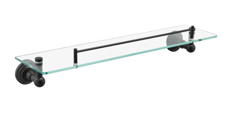 Matt Black Bathroom Accessories - Towel Bar, Hook, Shelf & Toilet Roll Holders