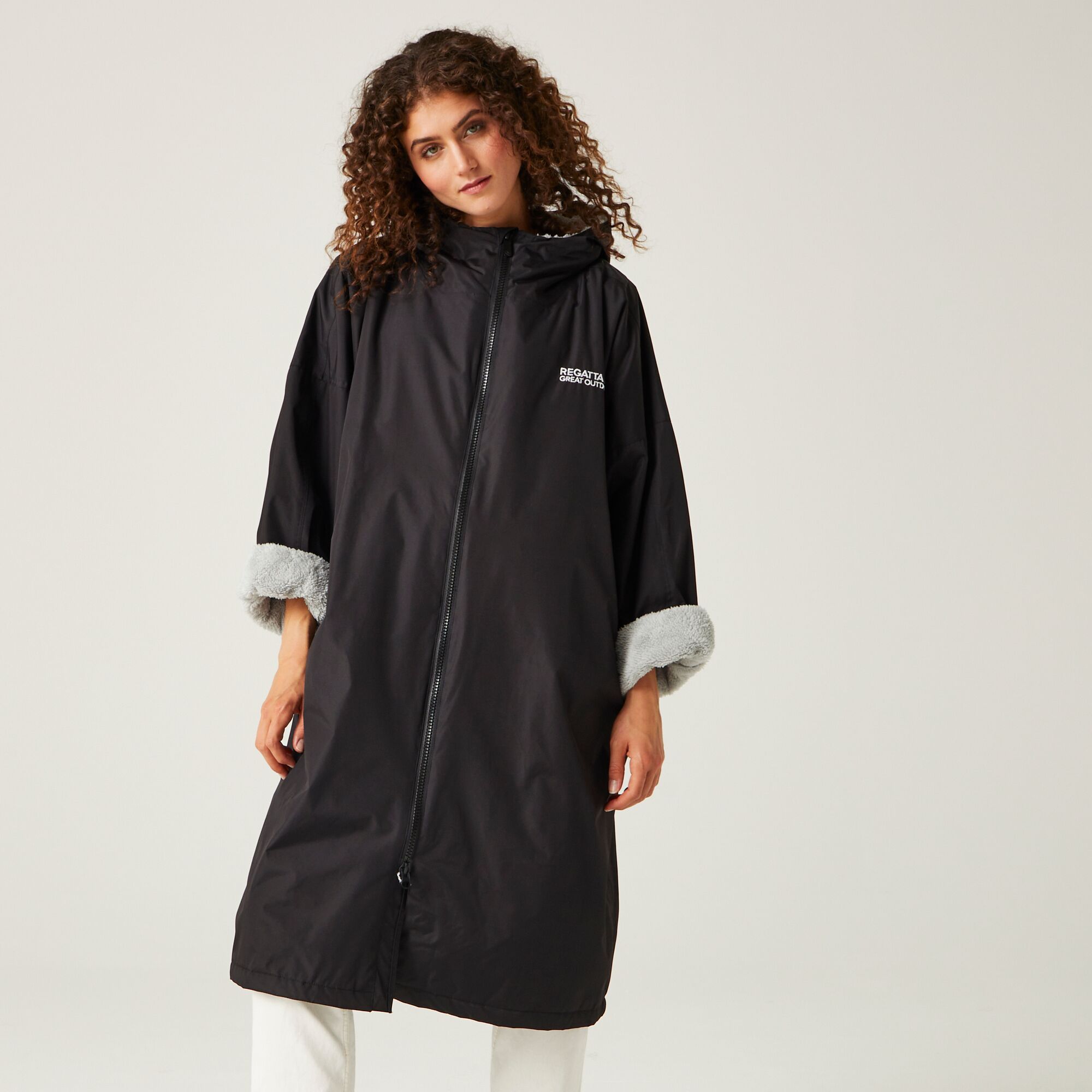 Regatta Adult Waterproof Fleece Lined Changing Robe Oversized - Picture 20 of 132