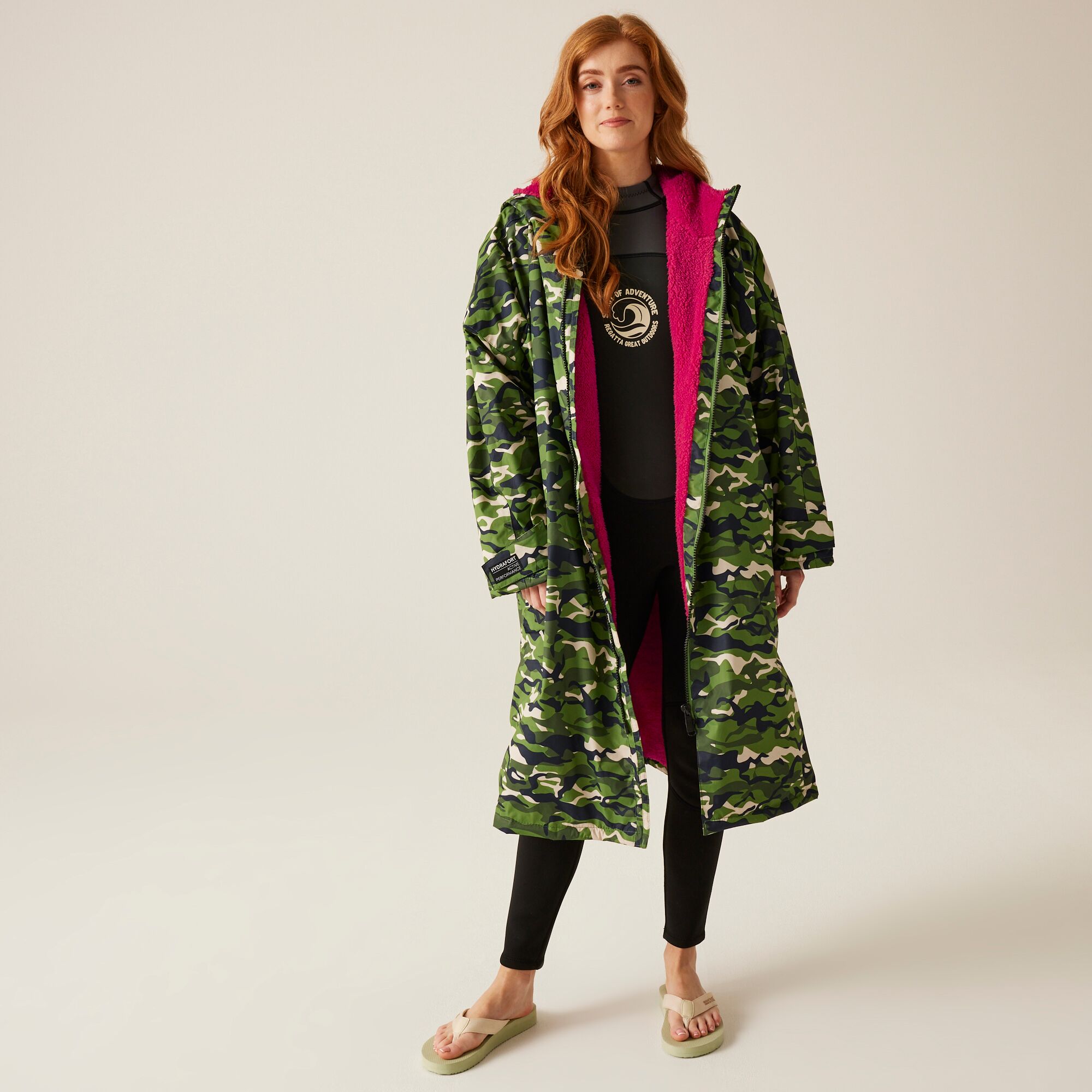 Regatta Adult Waterproof Fleece Lined Changing Robe Oversized - Picture 25 of 132