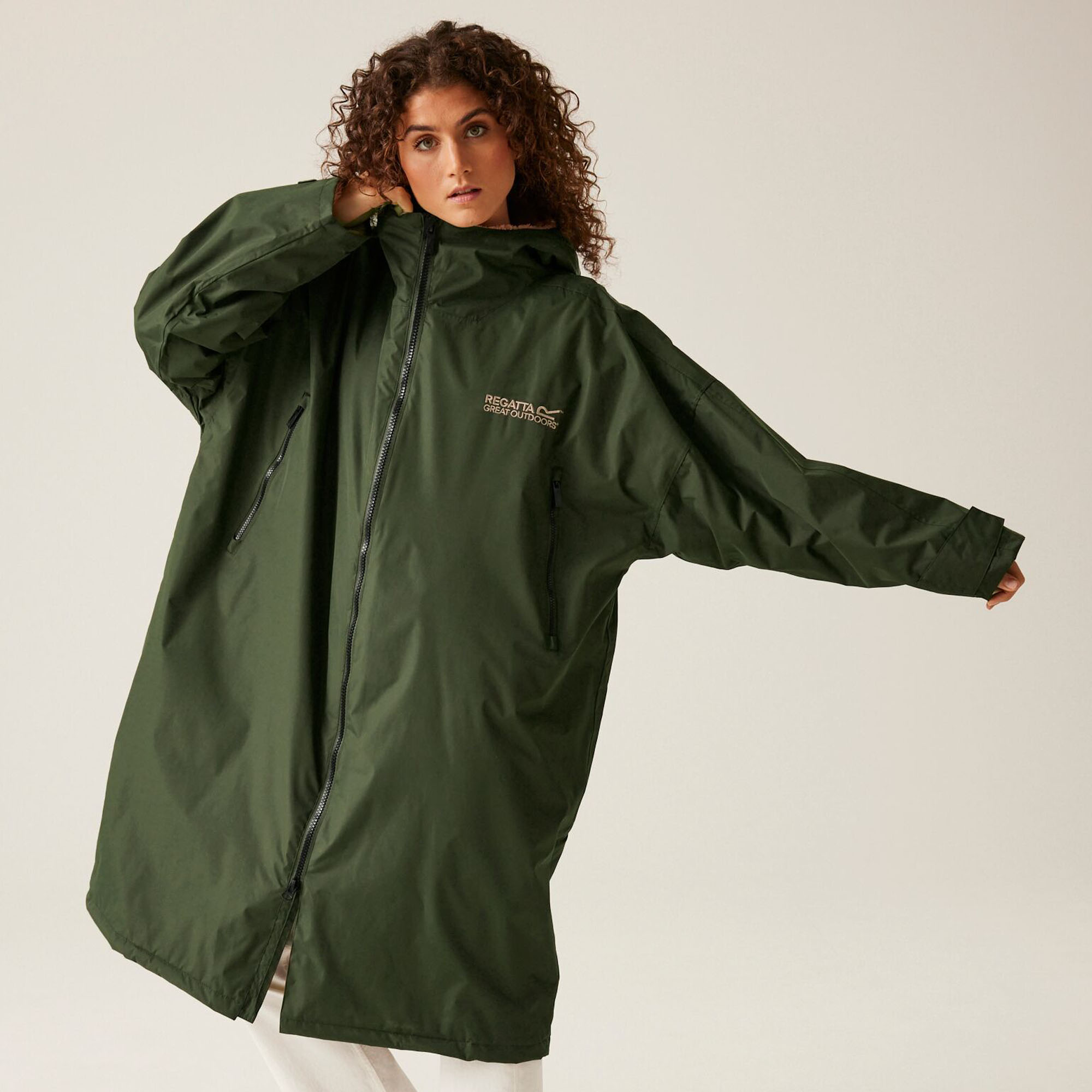 Regatta Adult Waterproof Fleece Lined Changing Robe Oversized - Picture 81 of 132