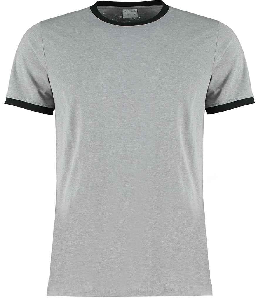 Kustom Kit Fashion Fit Short Sleeve Contrast Ringer Tee T-Shirt XS-XXL - Picture 3 of 5