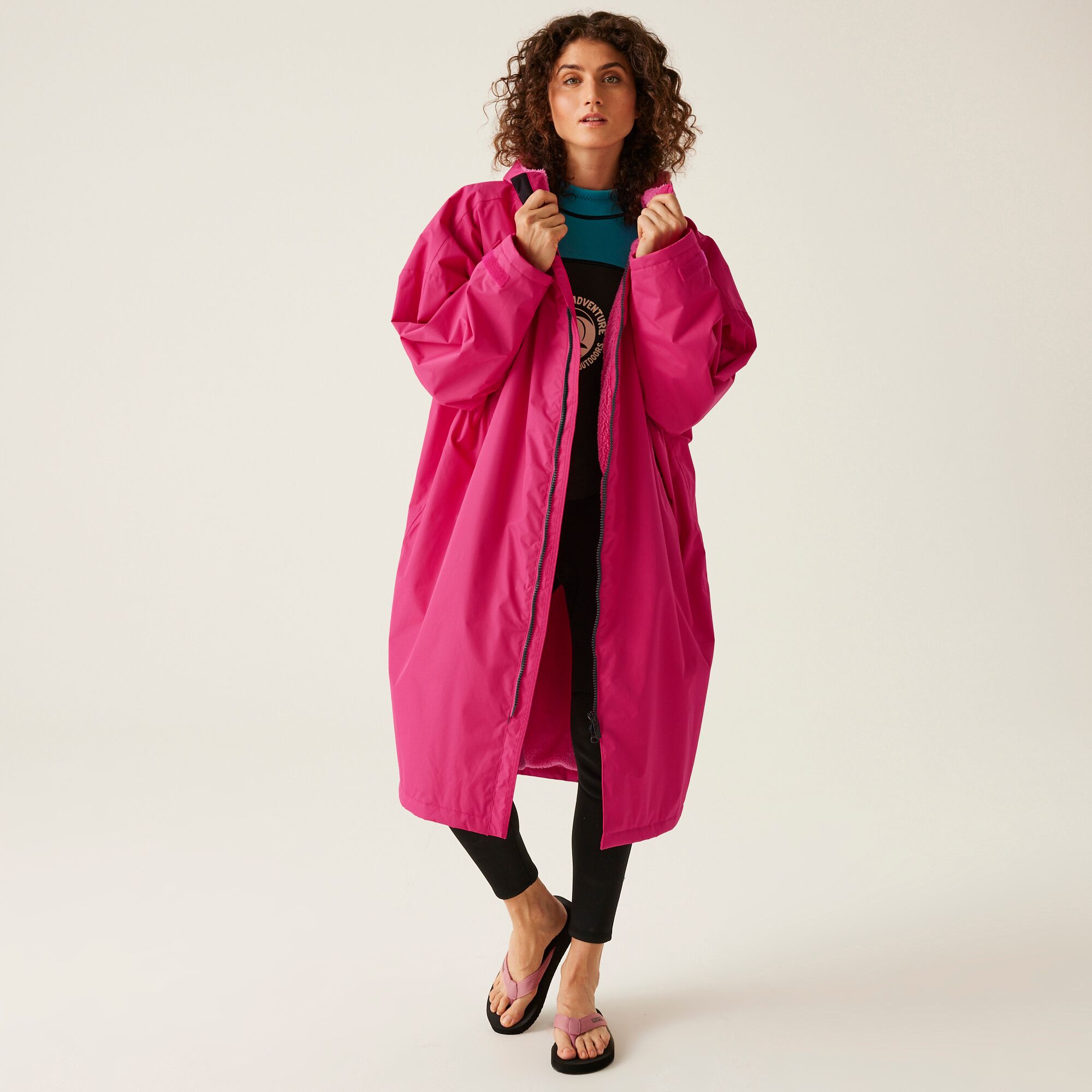 Regatta Adult Waterproof Fleece Lined Changing Robe Oversized - Picture 62 of 132
