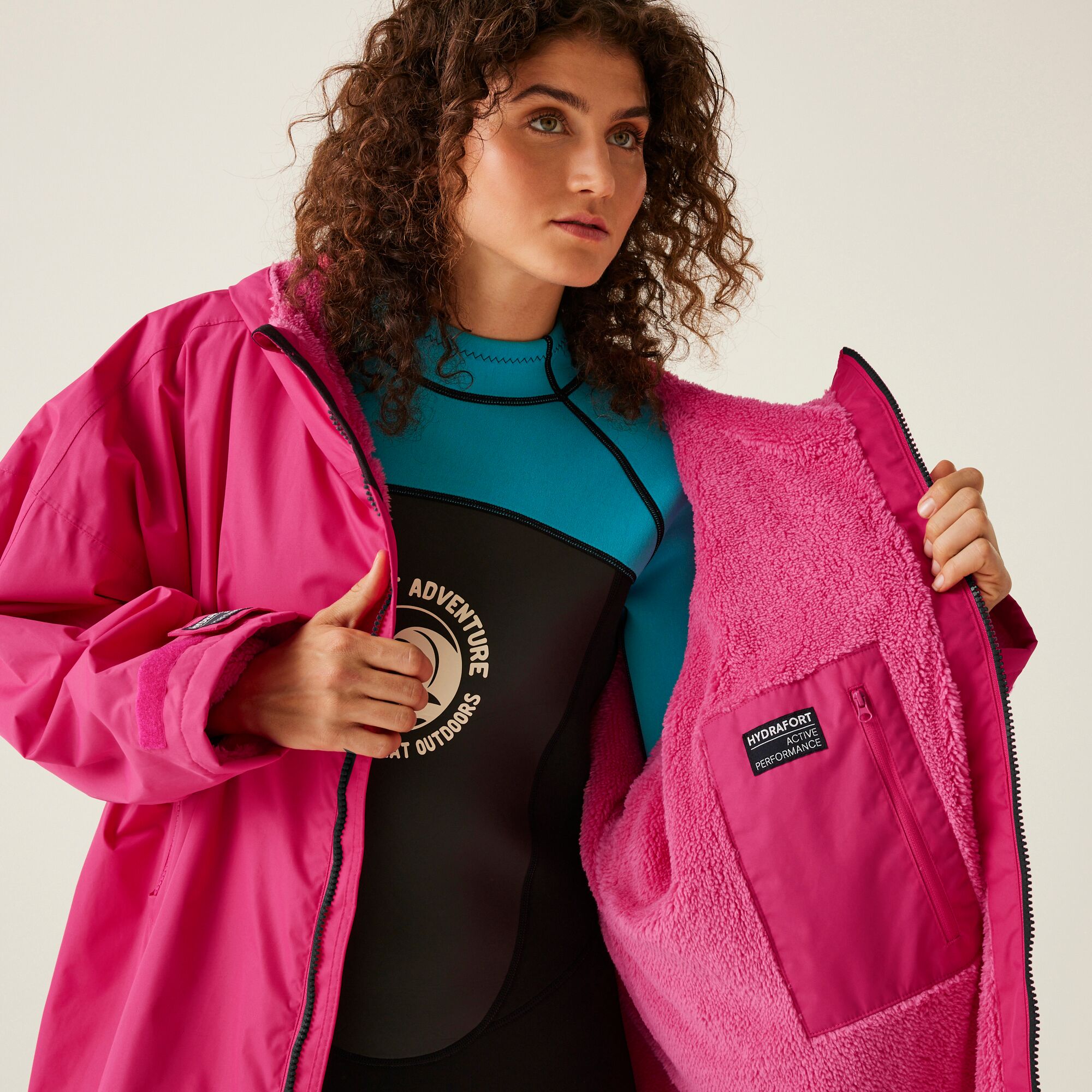 Regatta Adult Waterproof Fleece Lined Changing Robe Oversized - Picture 63 of 132