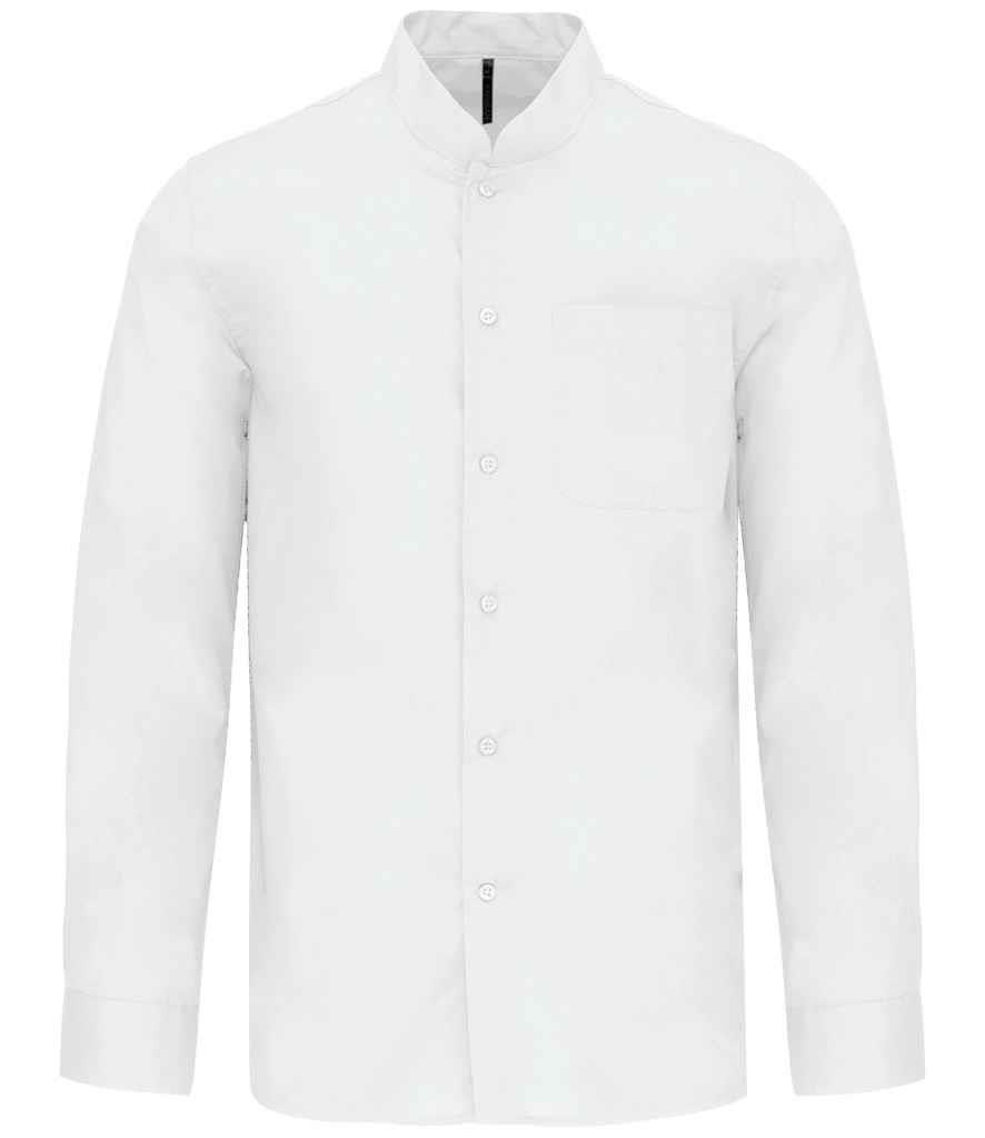 Kariban Long Sleeve Mandarin Collar Mens Unisex Shirt - Picture 5 of 5