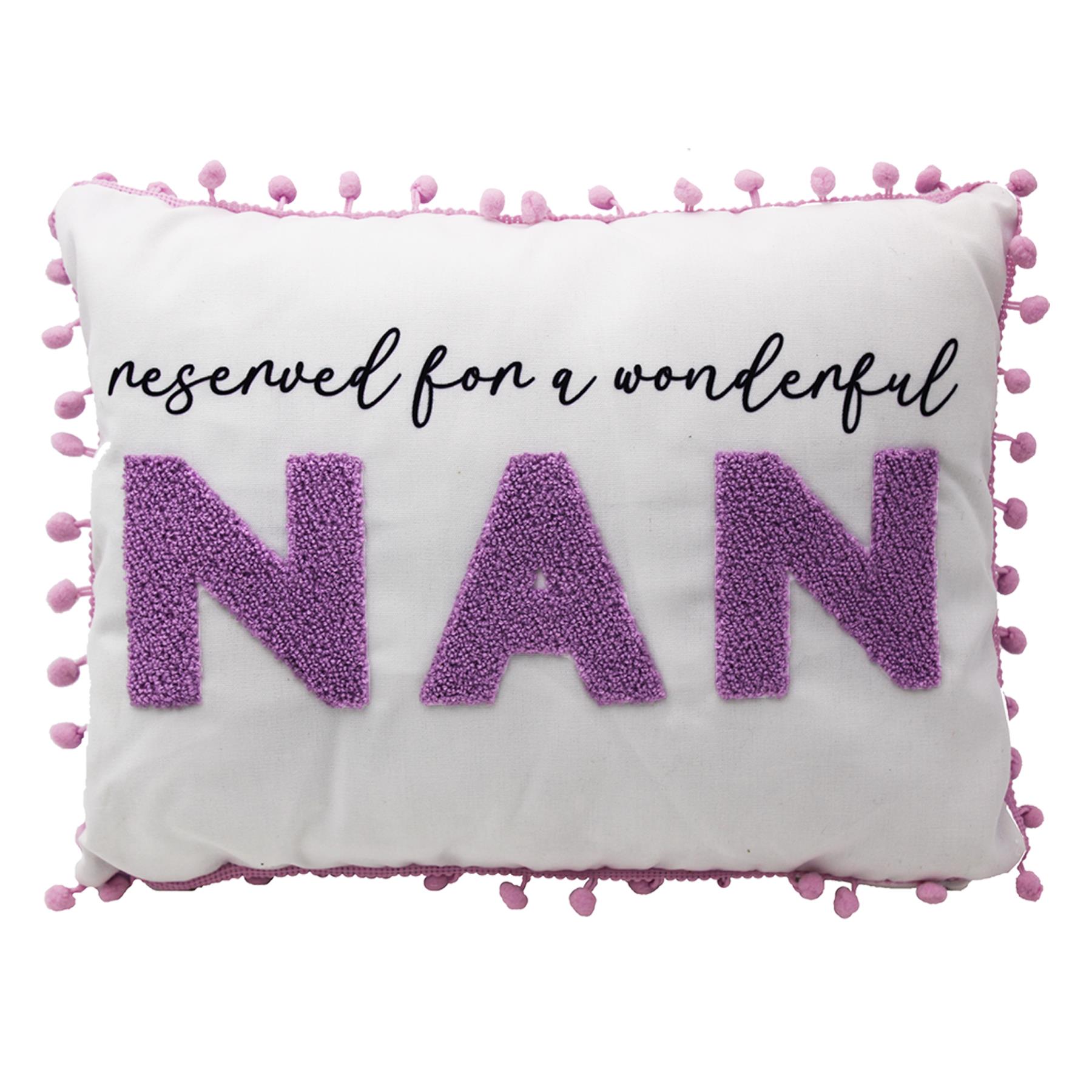 Cushion Reserved for Mum Nan 40cm x 30cm - Mother's Day Gift - Picture 5 of 7