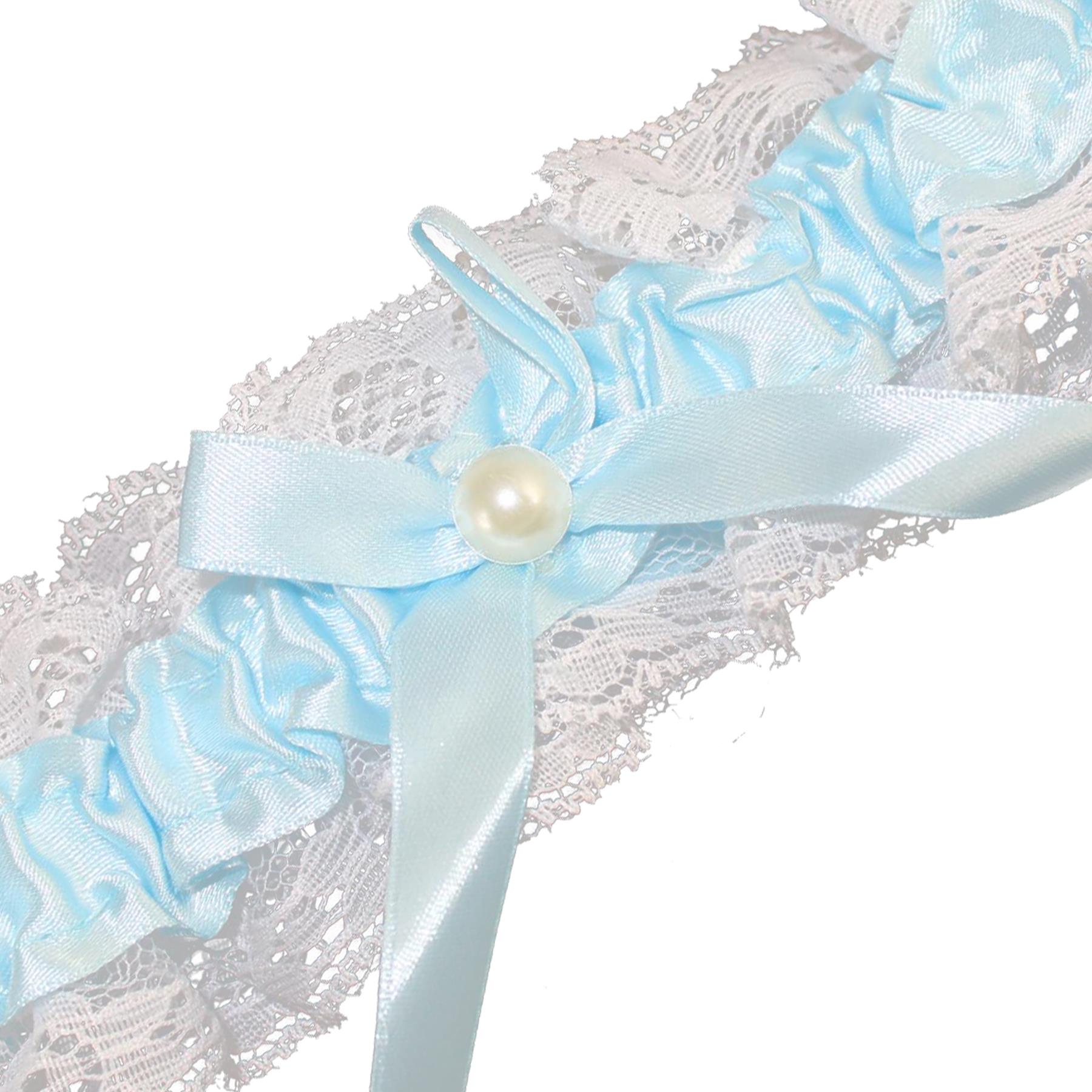 Wedding Day Garter with Satin and Lace - Choose Design - Picture 11 of 11