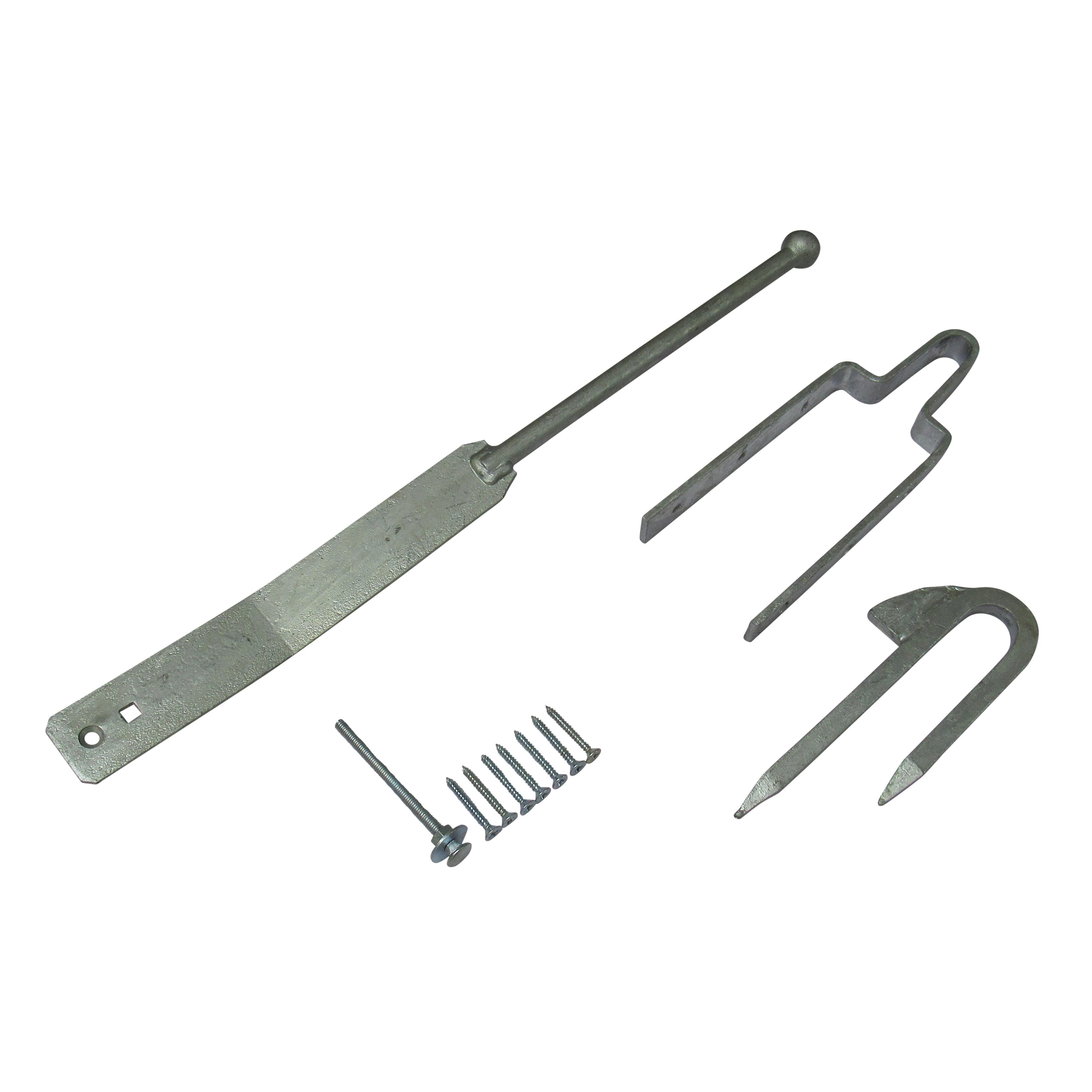 Juego de sujetadores de puerta de campo (Kit de fijación de captura de grapas de resorte negro galvanizado) - Imagen 26 de 36