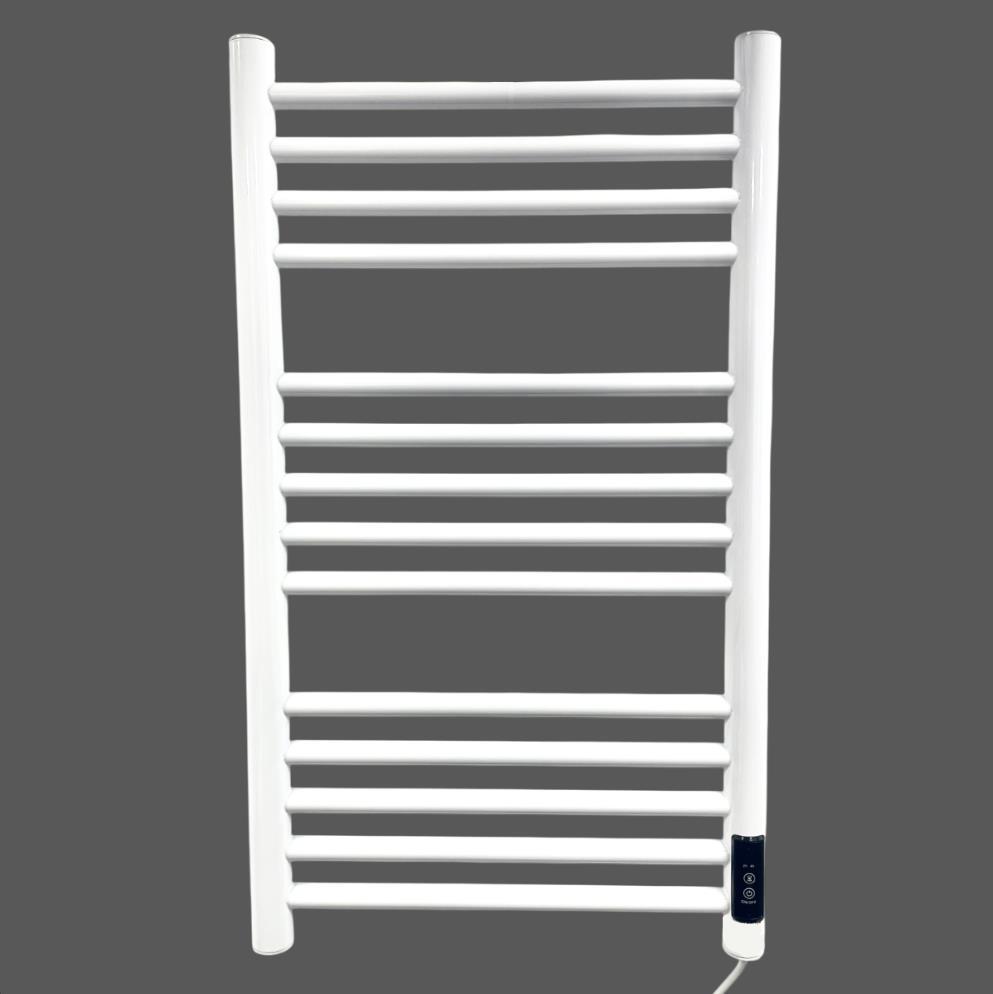 White Electric Heated Towel Rail Radiator – 720mm Height, Multiple Widths - Picture 2 of 22