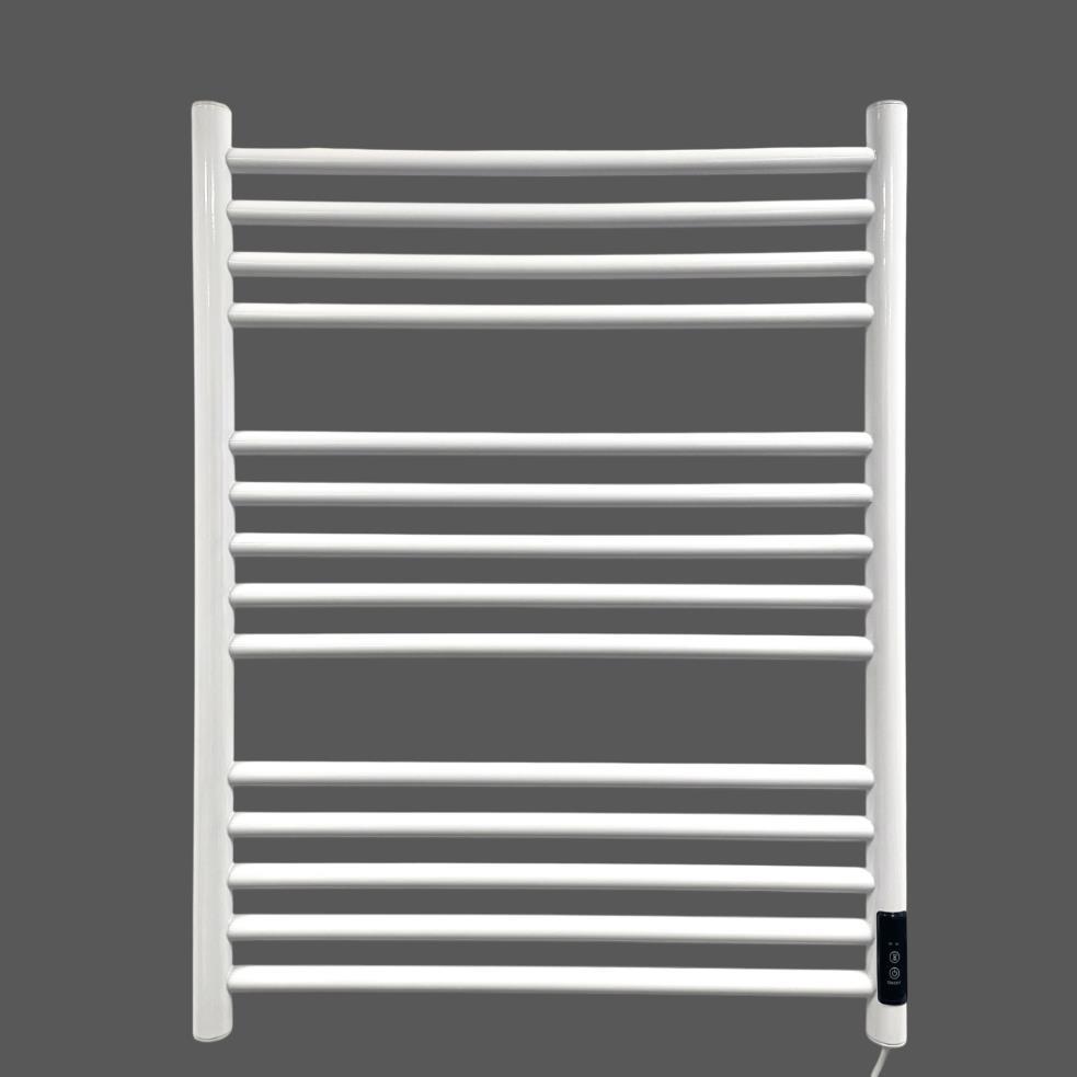 White Electric Heated Towel Rail Radiator – 720mm Height, Multiple Widths - Picture 7 of 22