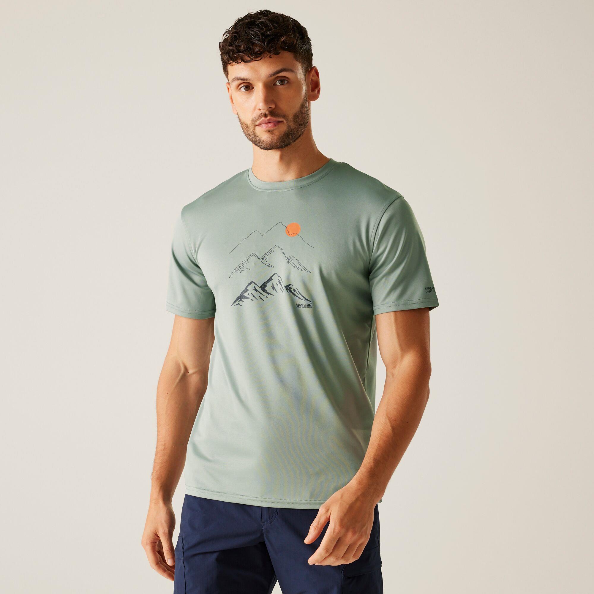 Regatta Mens Fingal IX T-Shirt Wicking Quick Dry Recycled Fabric - Picture 66 of 89