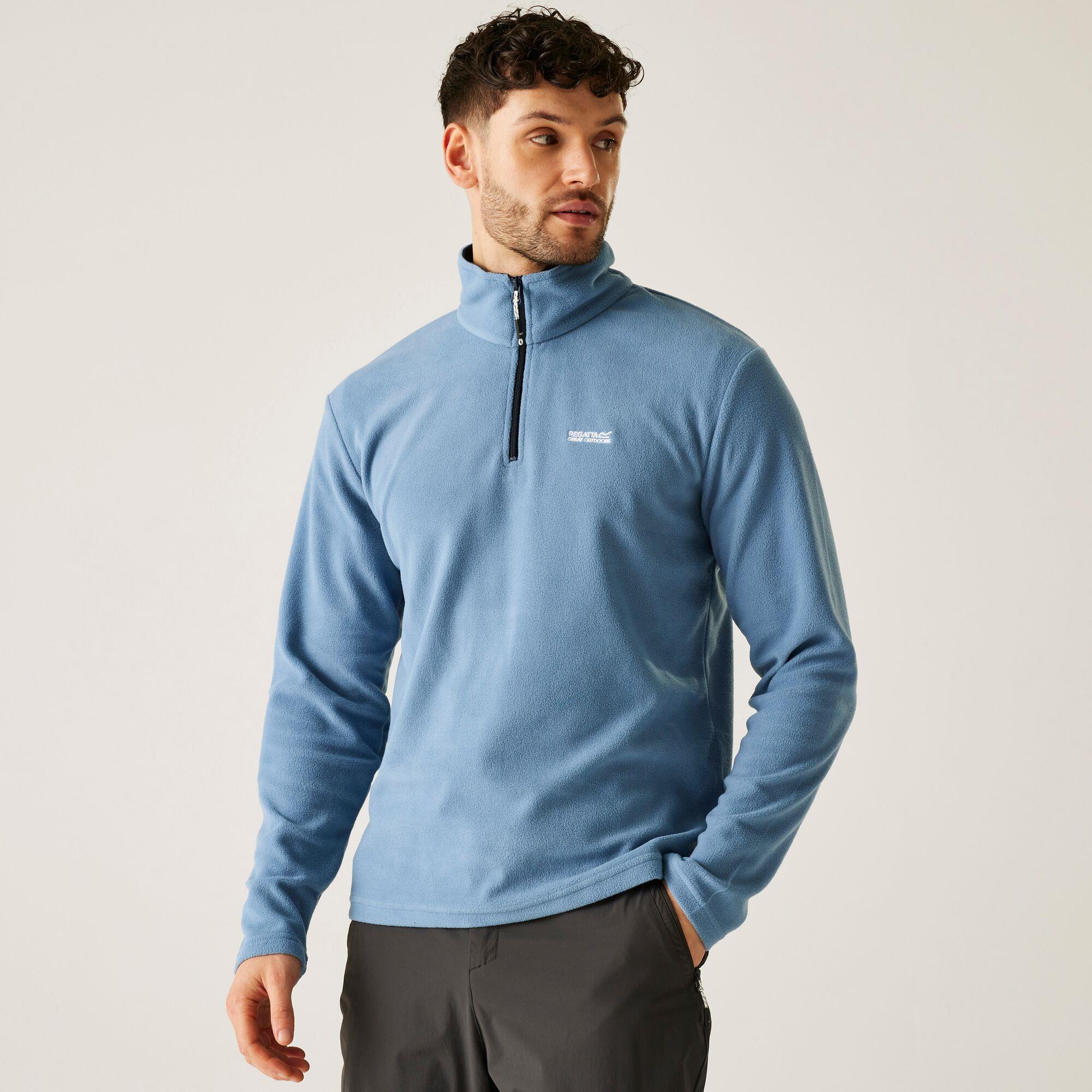 Regatta Mens Thompson Half Zip Fleece Jumper Cosy Layer Top