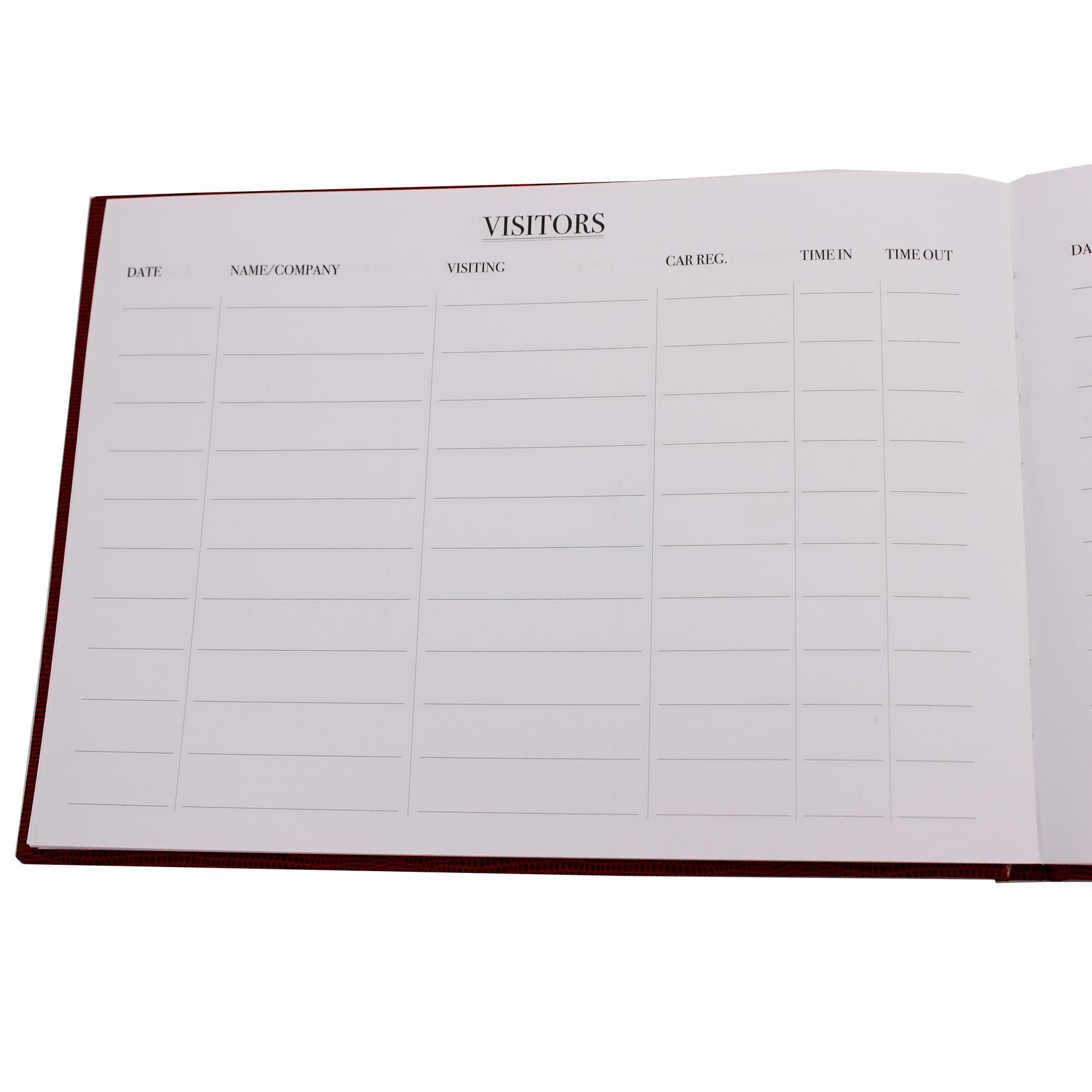 Visitor Book for Business Office Hotels Guest Houses Reception - Choose Colour - Picture 7 of 10