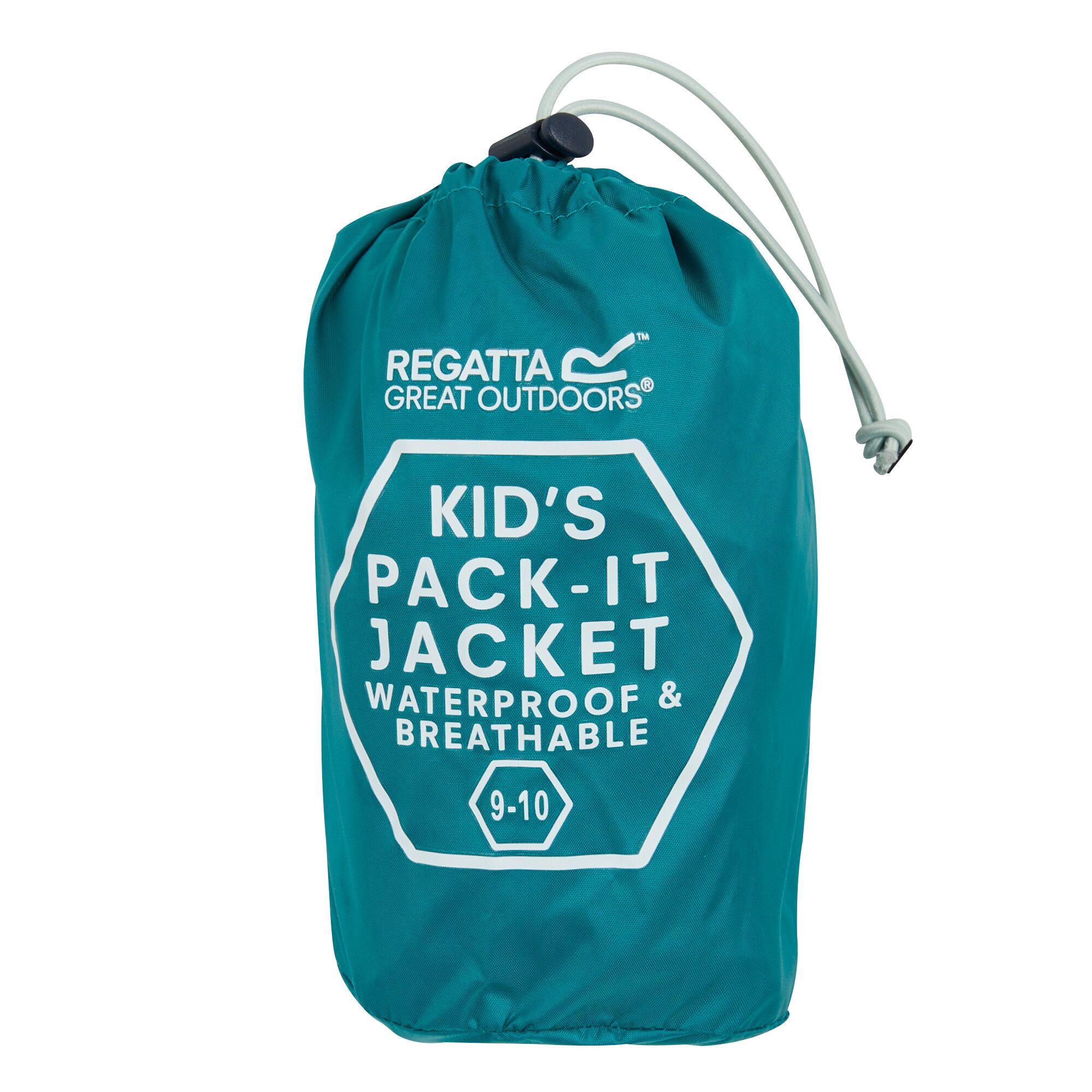 Regatta Kids Pack It Jacket III Waterproof Packaway Coat with Stuffsack - Picture 110 of 128