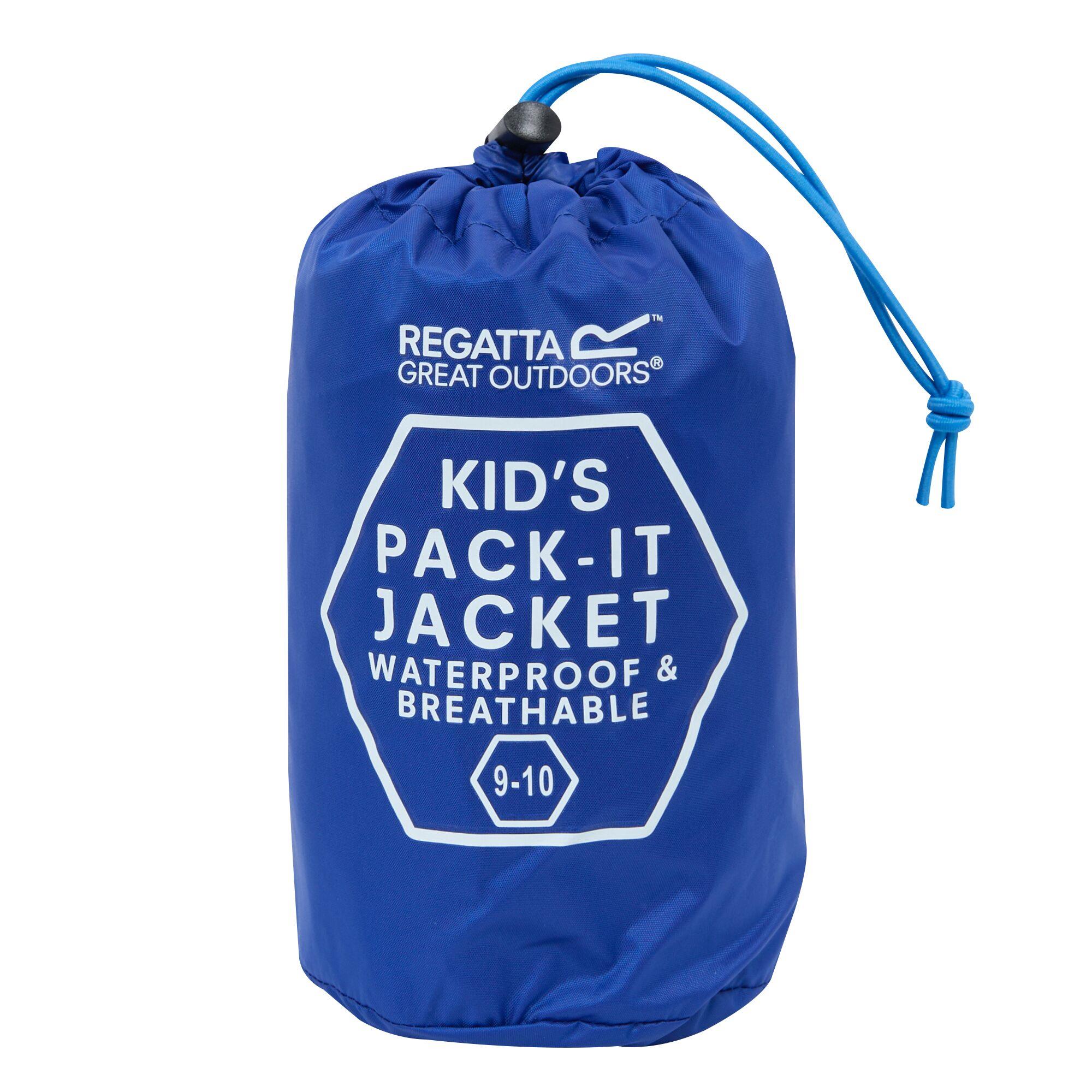 Regatta Kids Pack It Jacket III Waterproof Packaway Coat with Stuffsack - Picture 120 of 128