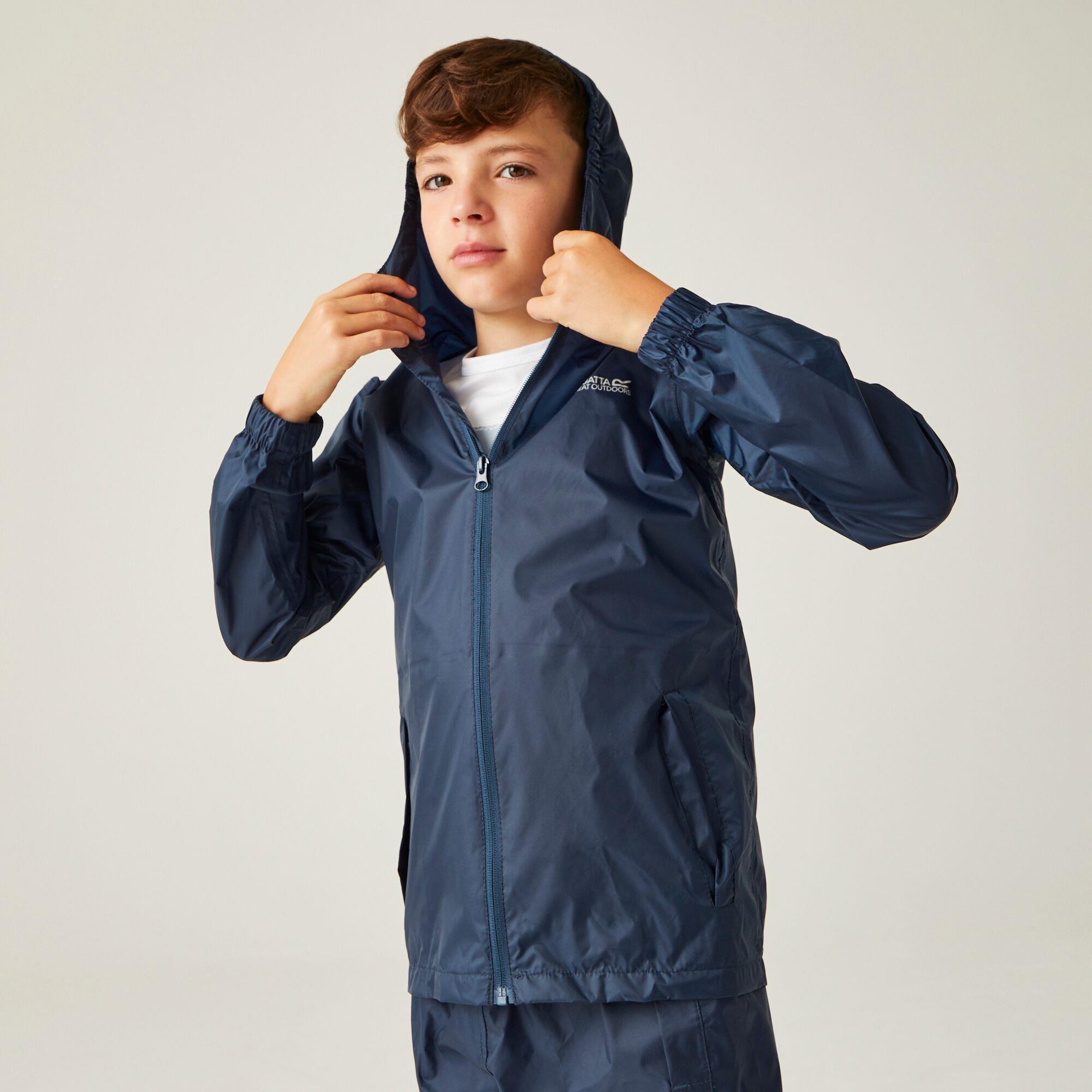Regatta Kids Pack It Jacket III Waterproof Packaway Coat with Stuffsack - Picture 2 of 128