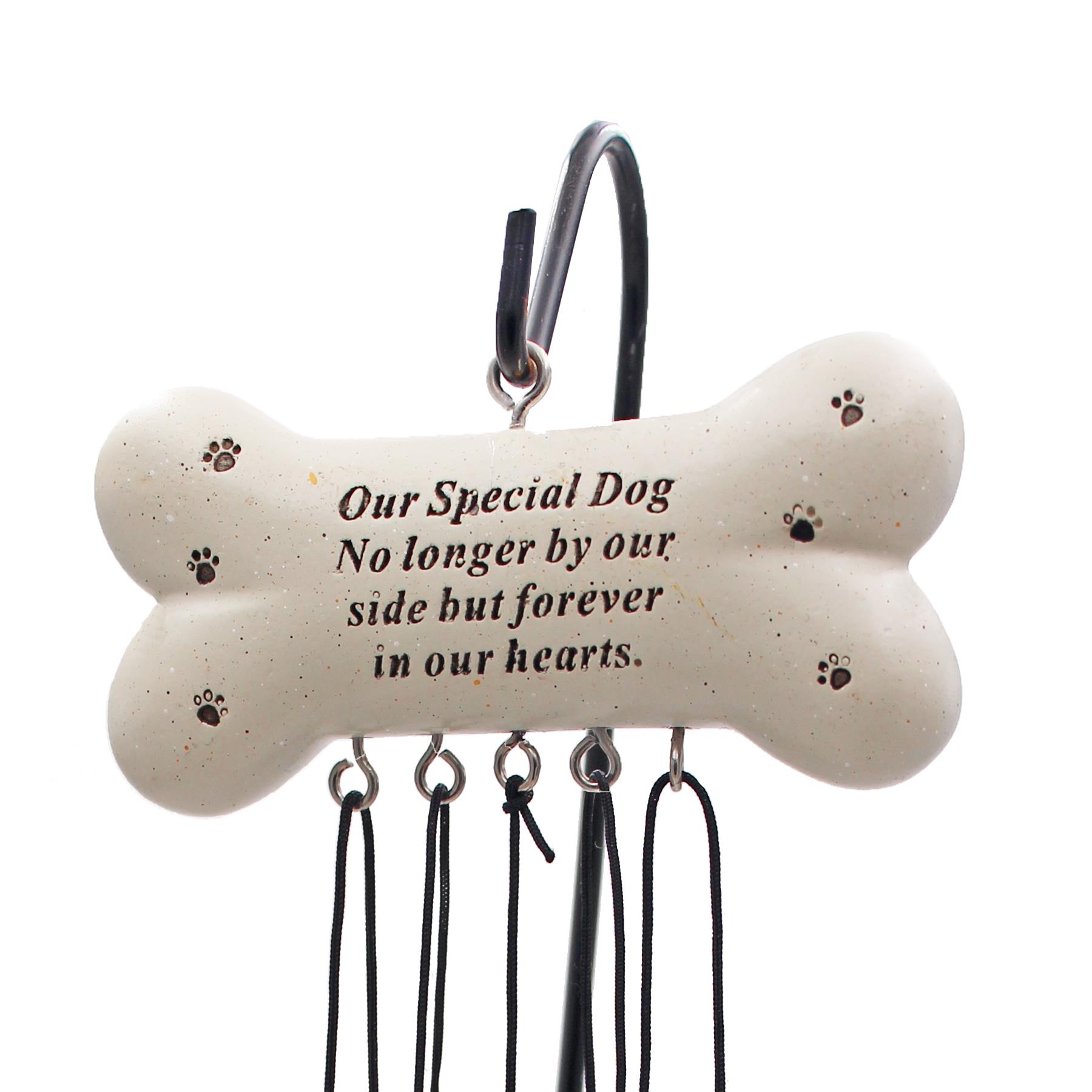 Pet Hanging Wind Chime with Heartfelt Sentiment Message - Choose Design - Picture 11 of 13