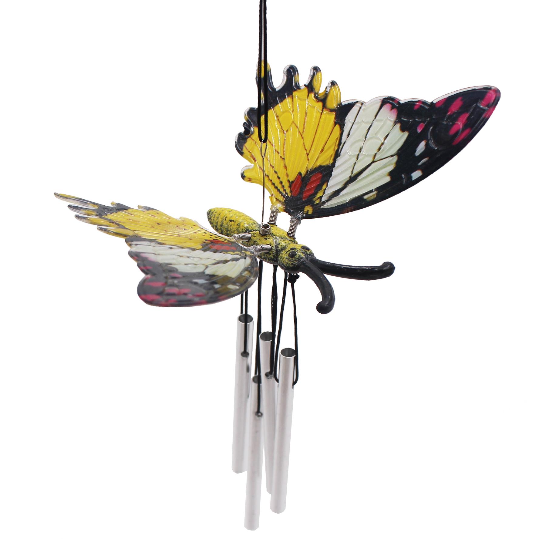Butterfly Garden Wind Chime 25cm Hanging Ornament - Choose Colour - Picture 4 of 9