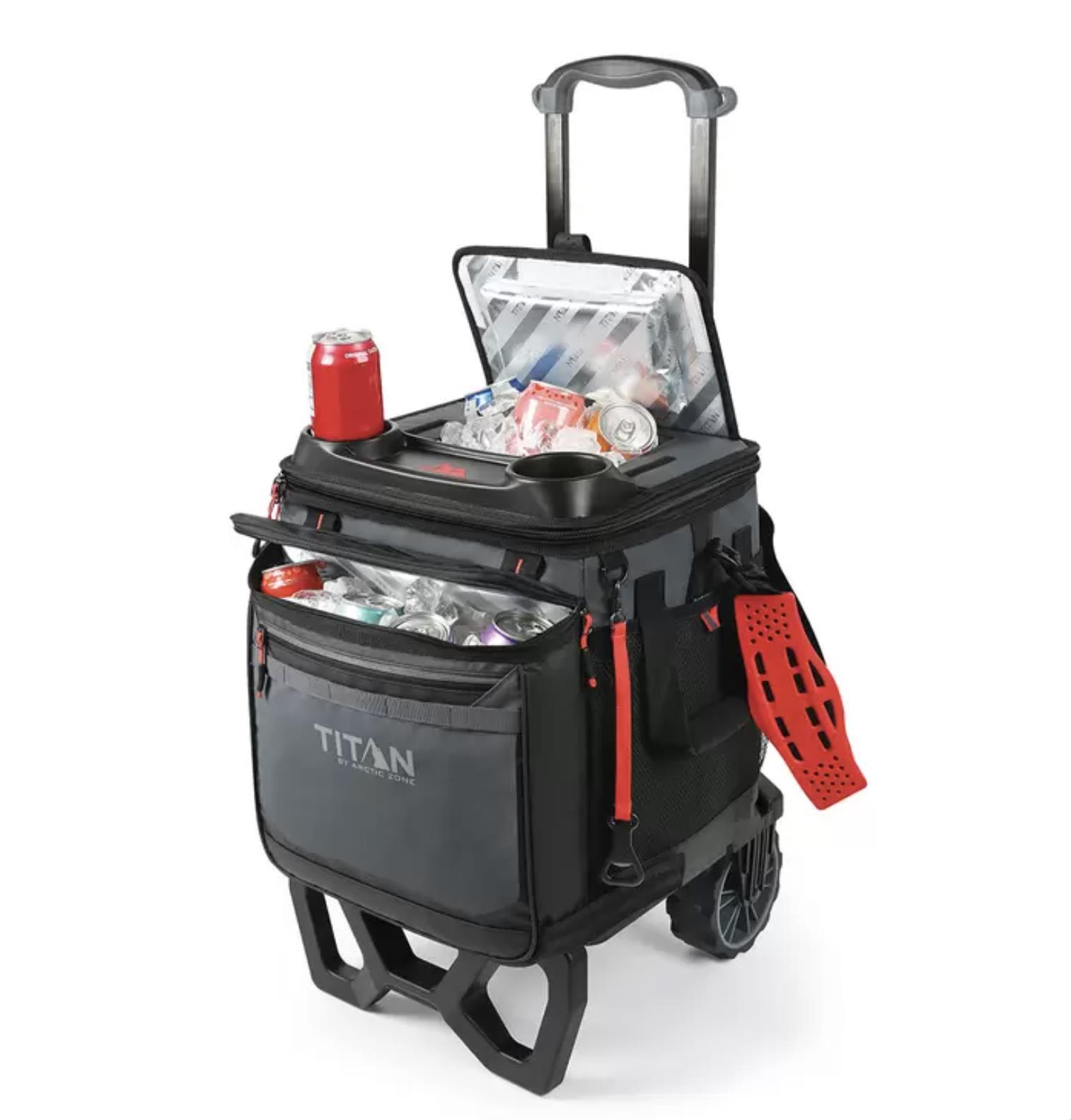 Arctic Zone Titan 22.5 Litre (23.7 US Quart) 60 Can Cooler with All Terrain Cart - Picture 2 of 12