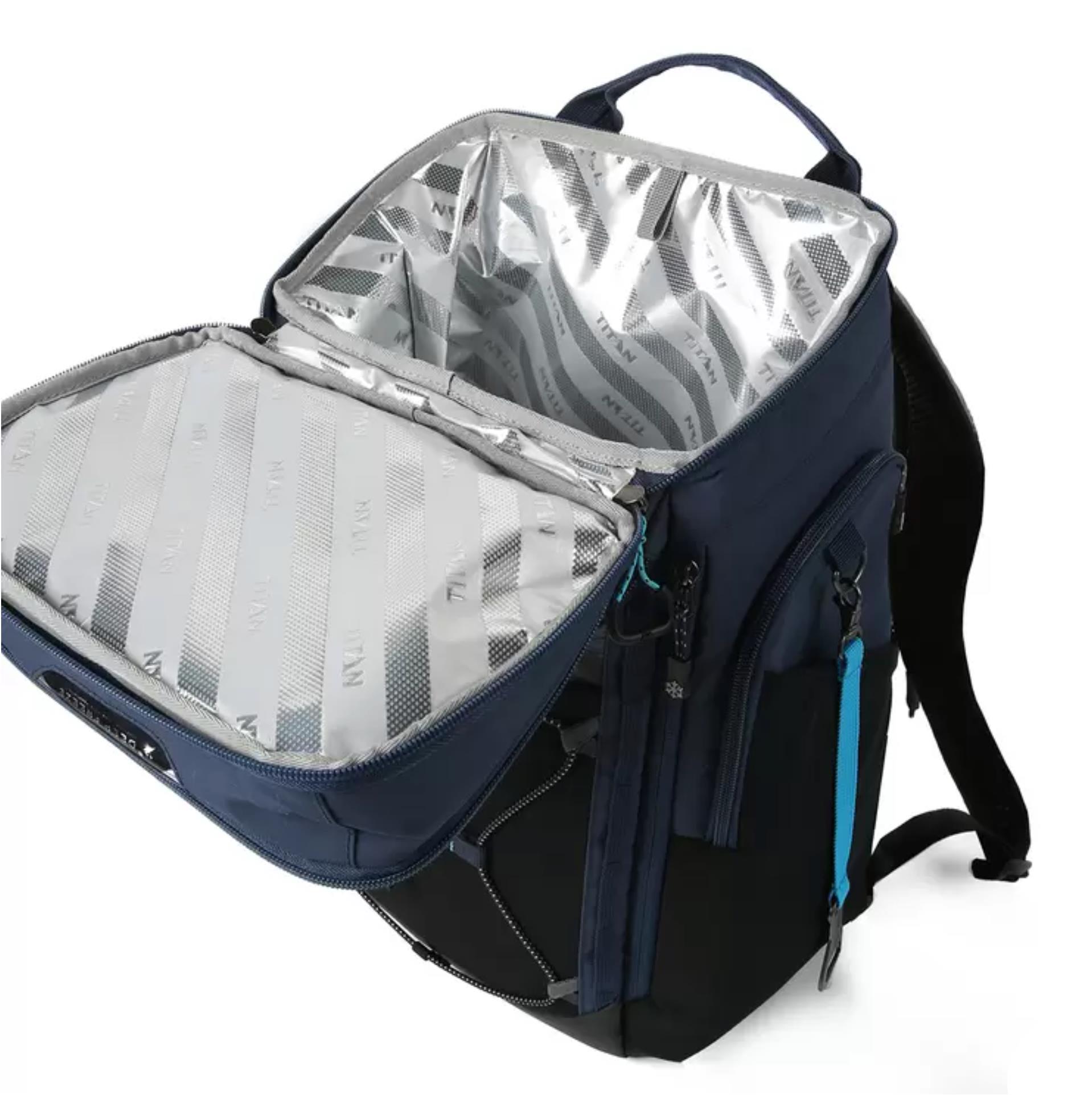 Titan 26 Dosen Rucksack Kühlbox Eisbeutel Essen Getränke mit 2 Eiswänden - Bild 7 von 14