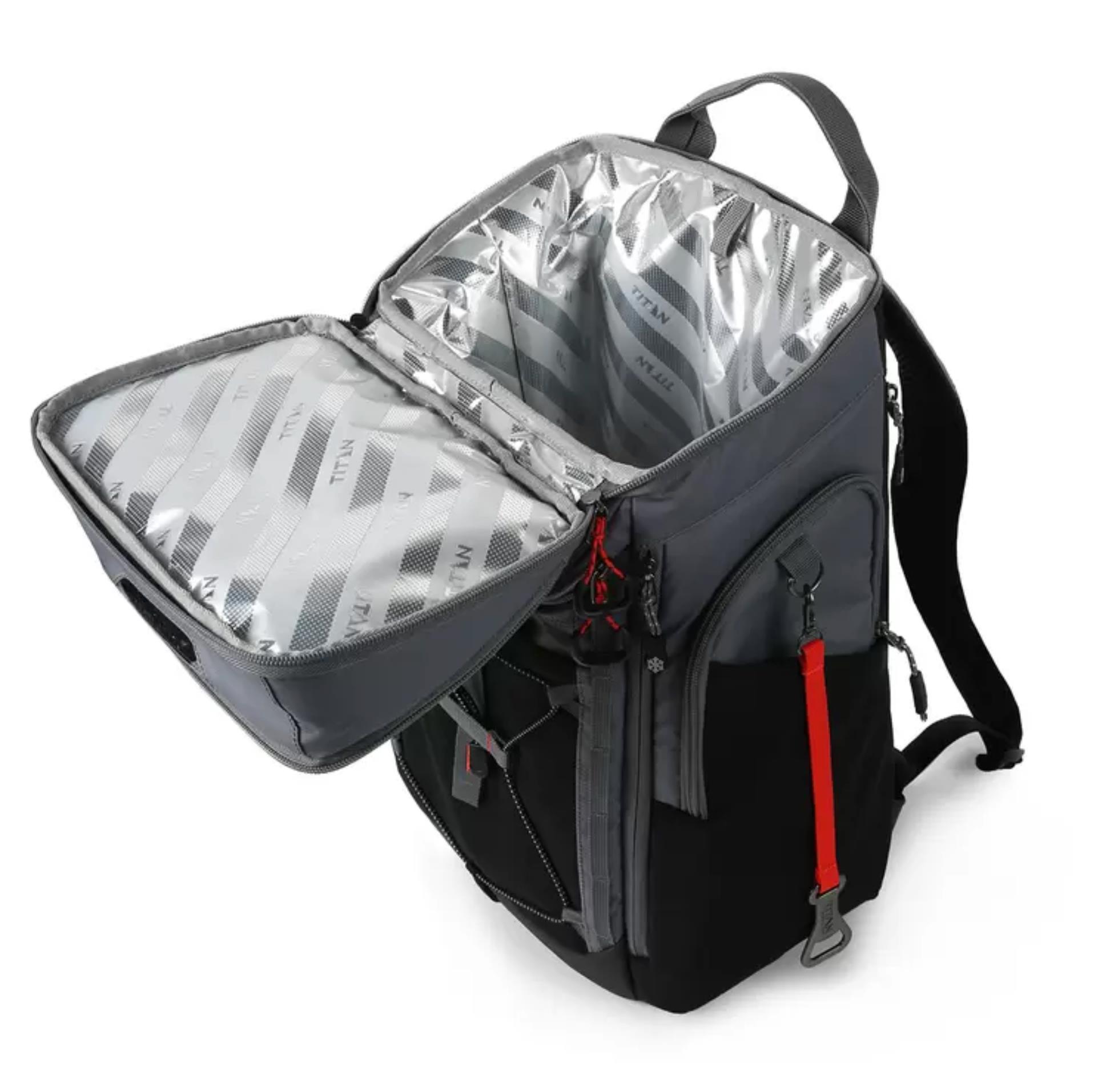 Titan 26 Dosen Rucksack Kühlbox Eisbeutel Essen Getränke mit 2 Eiswänden - Bild 13 von 14