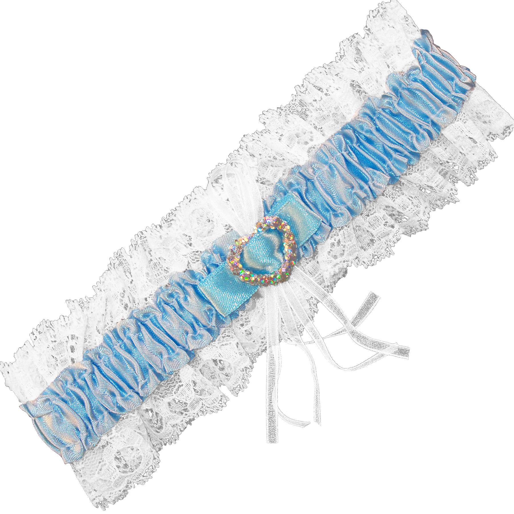 Boxed Wedding Day Garter with Satin and Lace - Choose Design - Picture 9 of 31