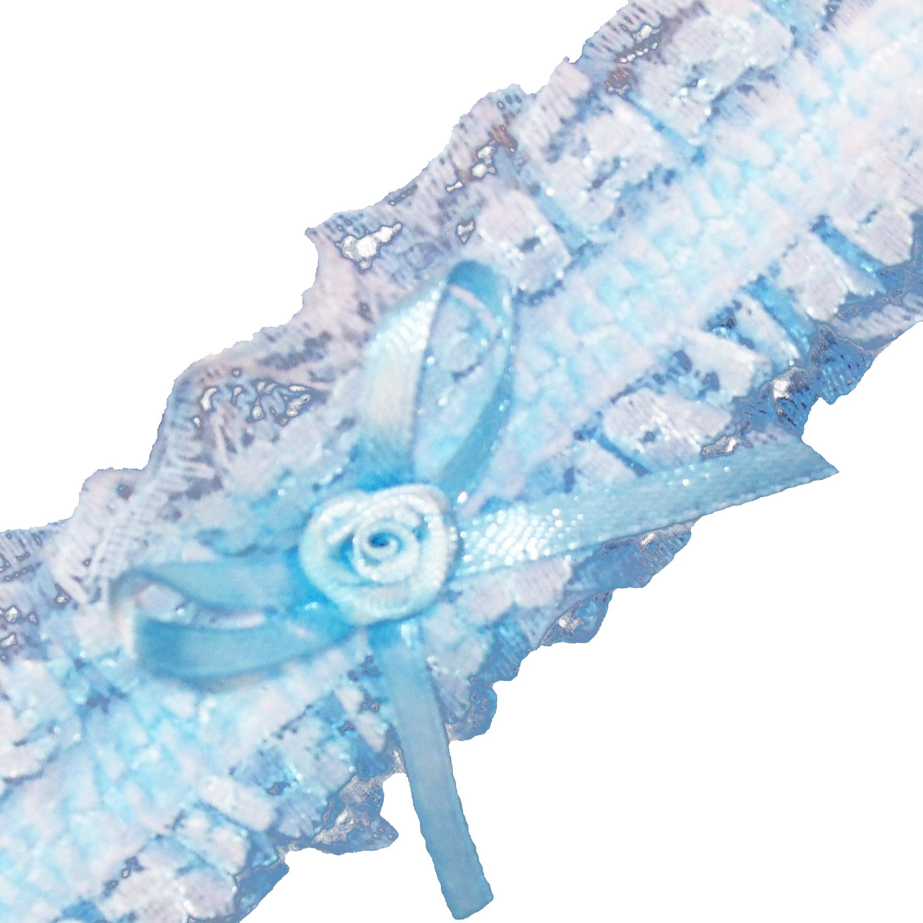 Boxed Wedding Day Garter with Satin and Lace - Choose Design - Picture 16 of 31