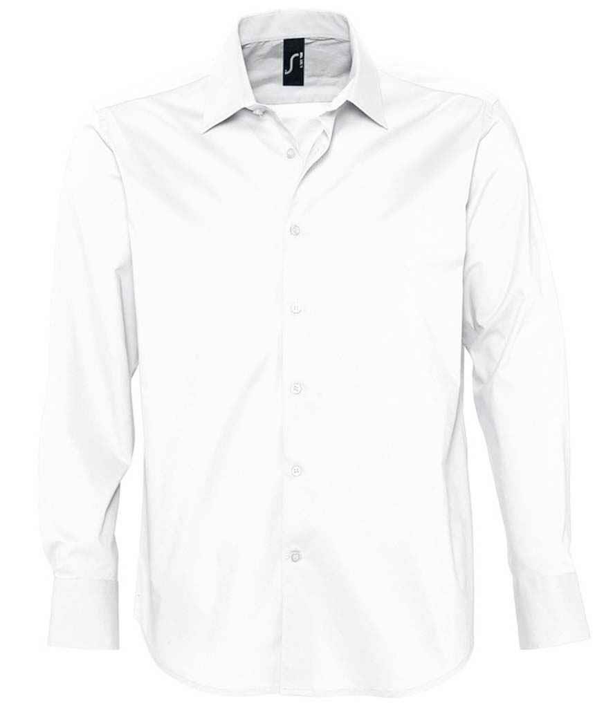 Camicia elasticizzata SOLS Brighton L/S - Foto 3 di 6