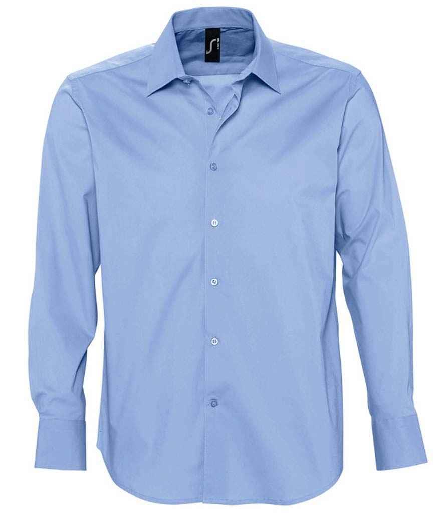 Camicia elasticizzata SOLS Brighton L/S - Foto 5 di 6