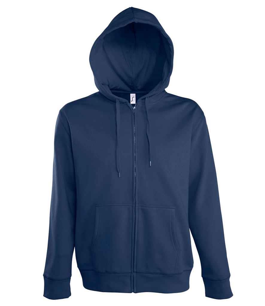 SOL'S Full Zip Long Sleeve Hooded Sweatshirt Jacket - Picture 4 of 5